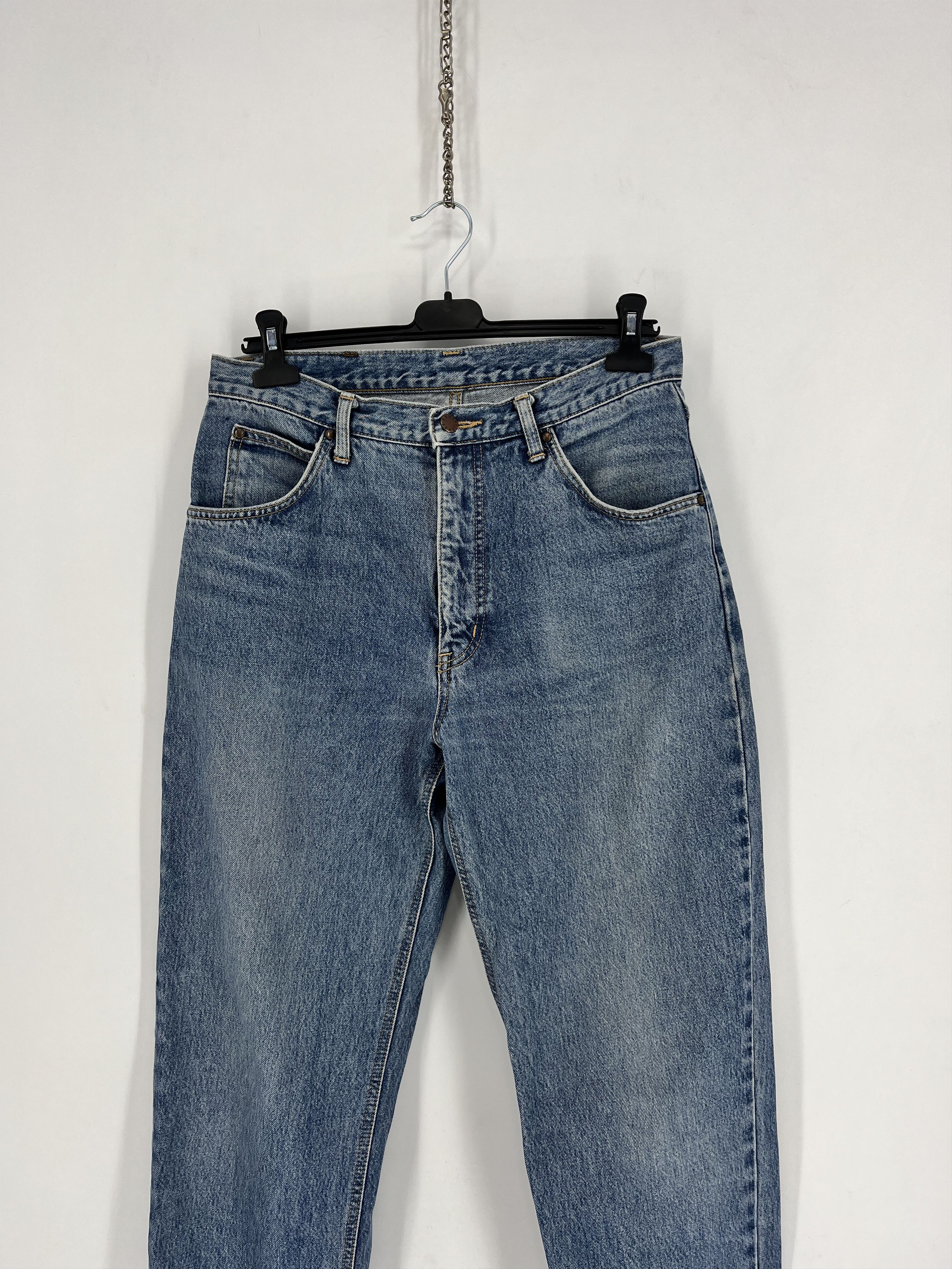 Edwin × Japanese Brand × Vintage Vintage 90s Edwin Made in Japan Tapered Navy Men’s Jeans Size US 33 - 1 Thumbnail