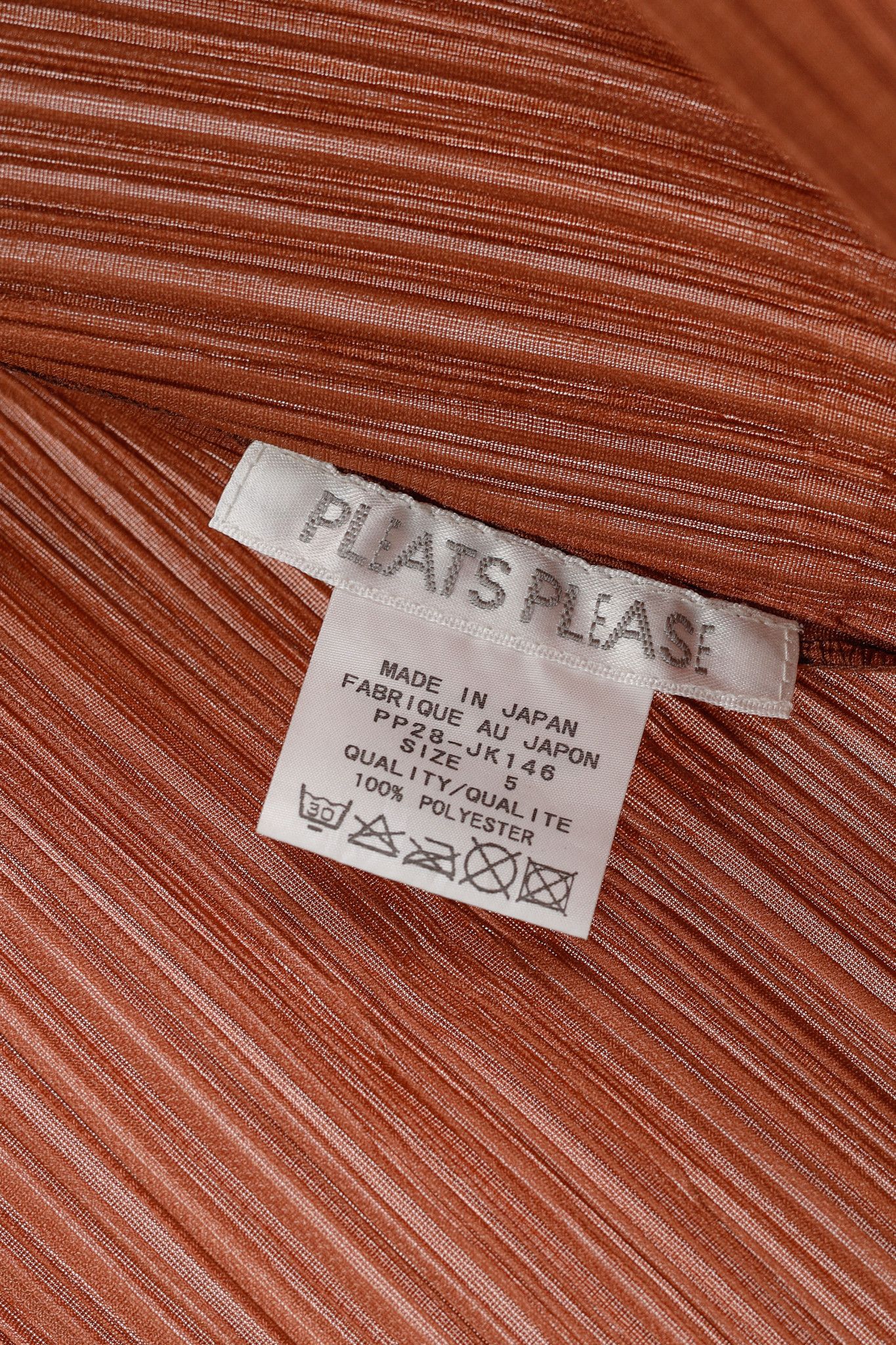 Pleats Please Issey Miyake Pleats Please Issey Miyake Terracotta Open-Front Cardigan Size S / US 4 / IT 40 - 6 Thumbnail