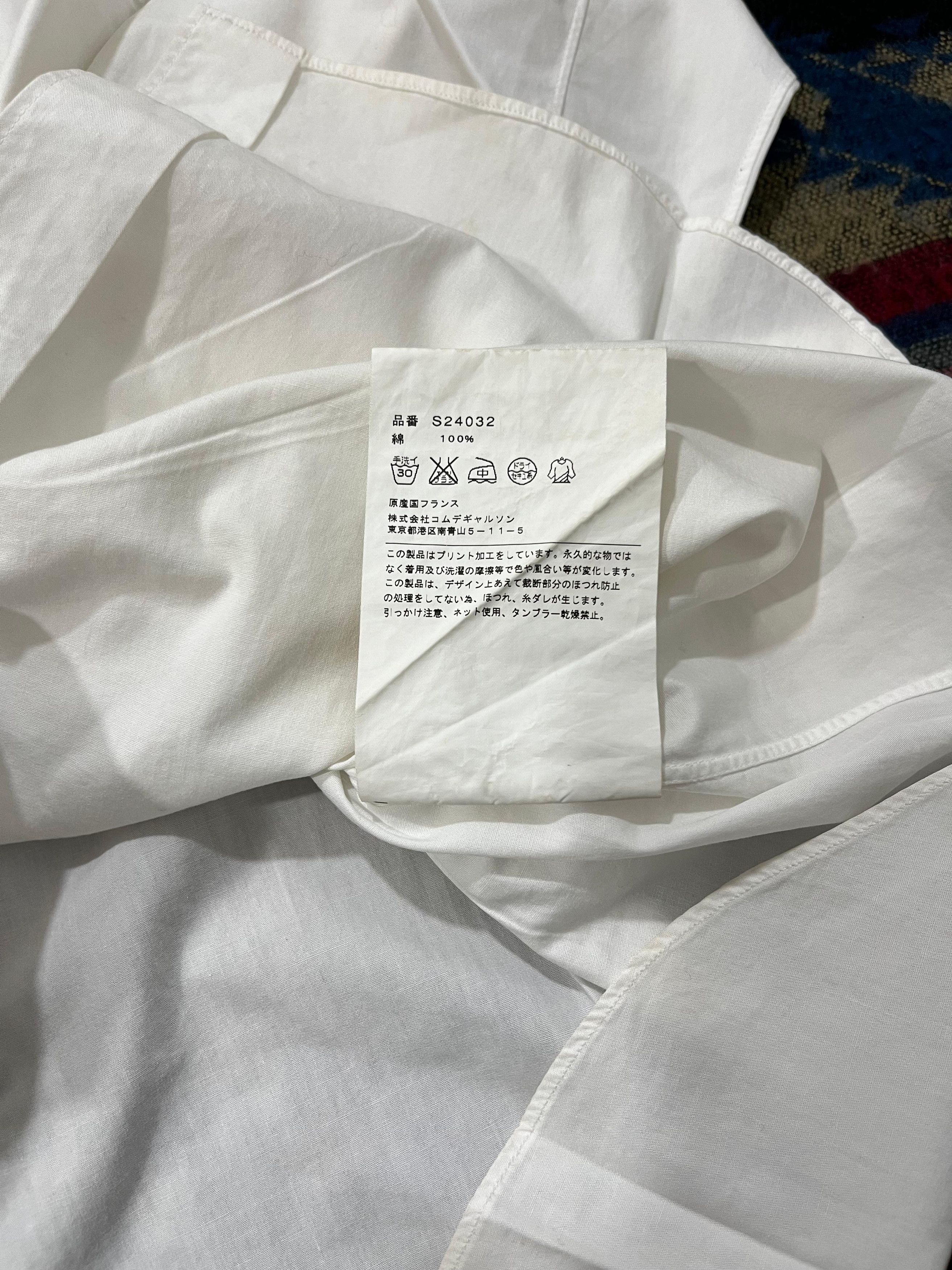 Comme des Garcons Comme Des Garcons Writing White Shirt Size US M / EU 48-50 / 2 - 10 Thumbnail