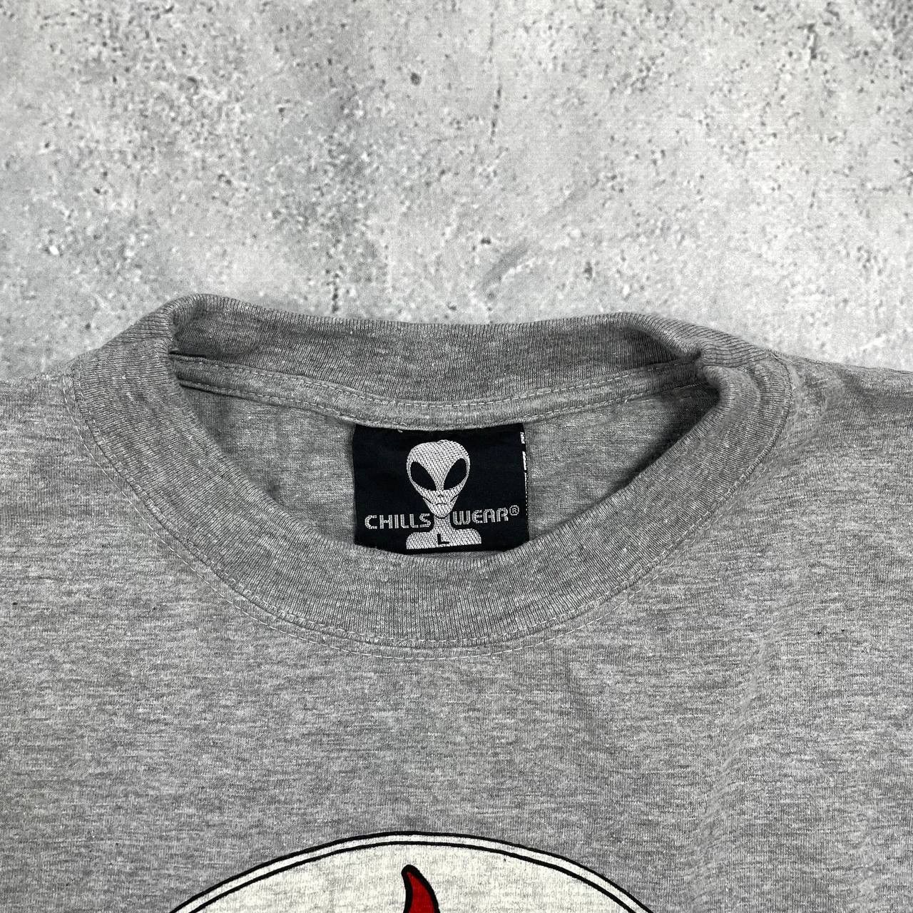 Alien Workshop Vintage 90s Chills Wear Devil Alien Skateboard T Shirt Gray Size US L / EU 52-54 / 3 - 7 Thumbnail