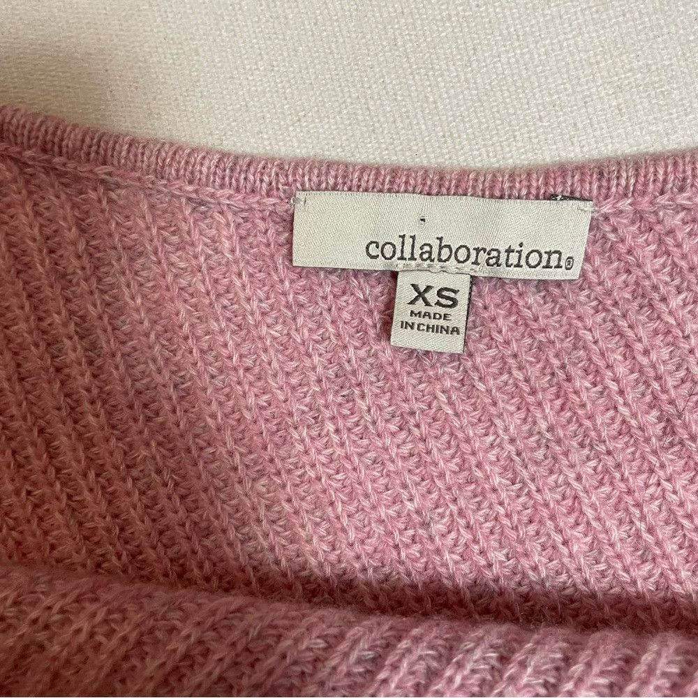 Other Collaboration Cashmere Off Shoulder Ribbed Pink Sweater Siz Size XS / US 0-2 / IT 36-38 - 6 Thumbnail