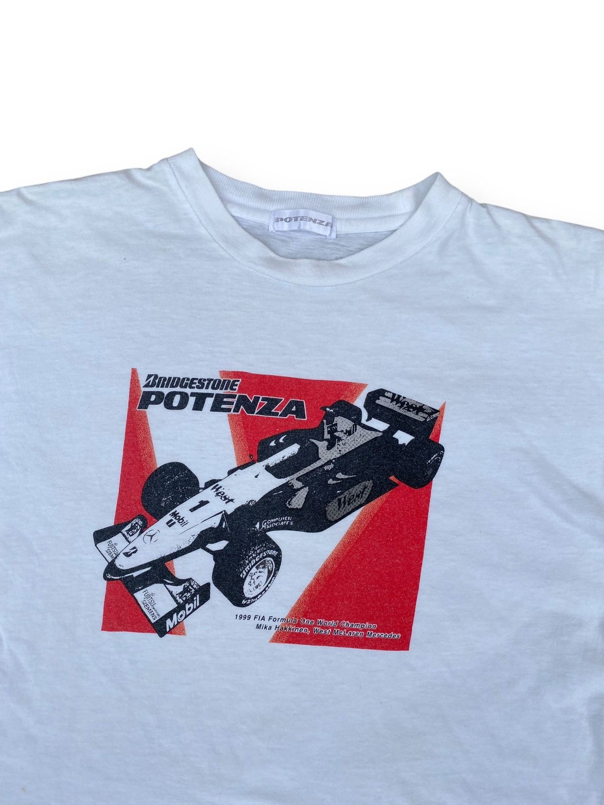 Formula 1 × Vintage Vintage 90s Potenza Bridgestone Mika Häkkinen F1 Team Size US M / EU 48-50 / 2 - 2 Thumbnail