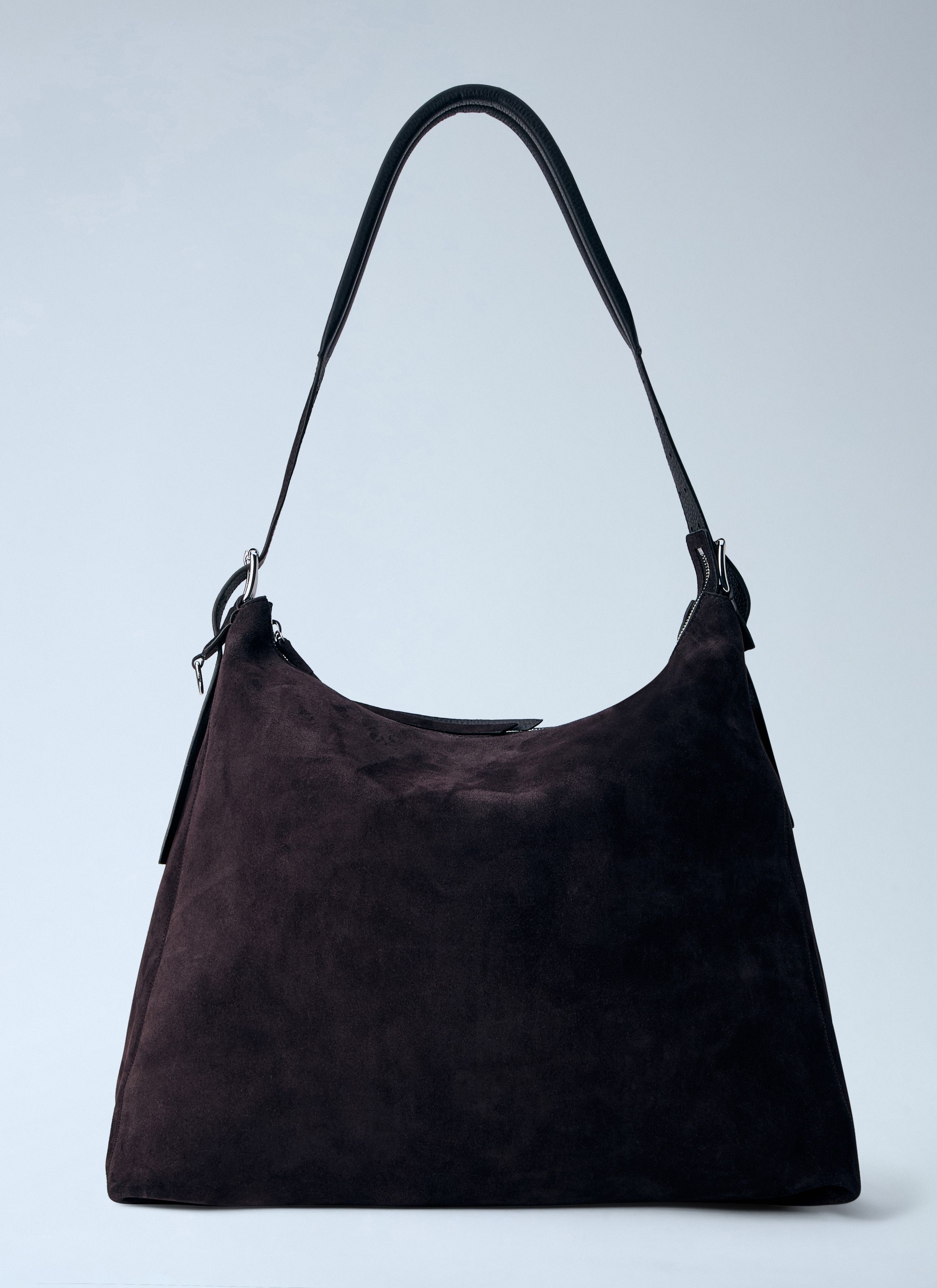 Lemaire Belted Hobo Bag in Suede Size ONE SIZE - 1 Thumbnail