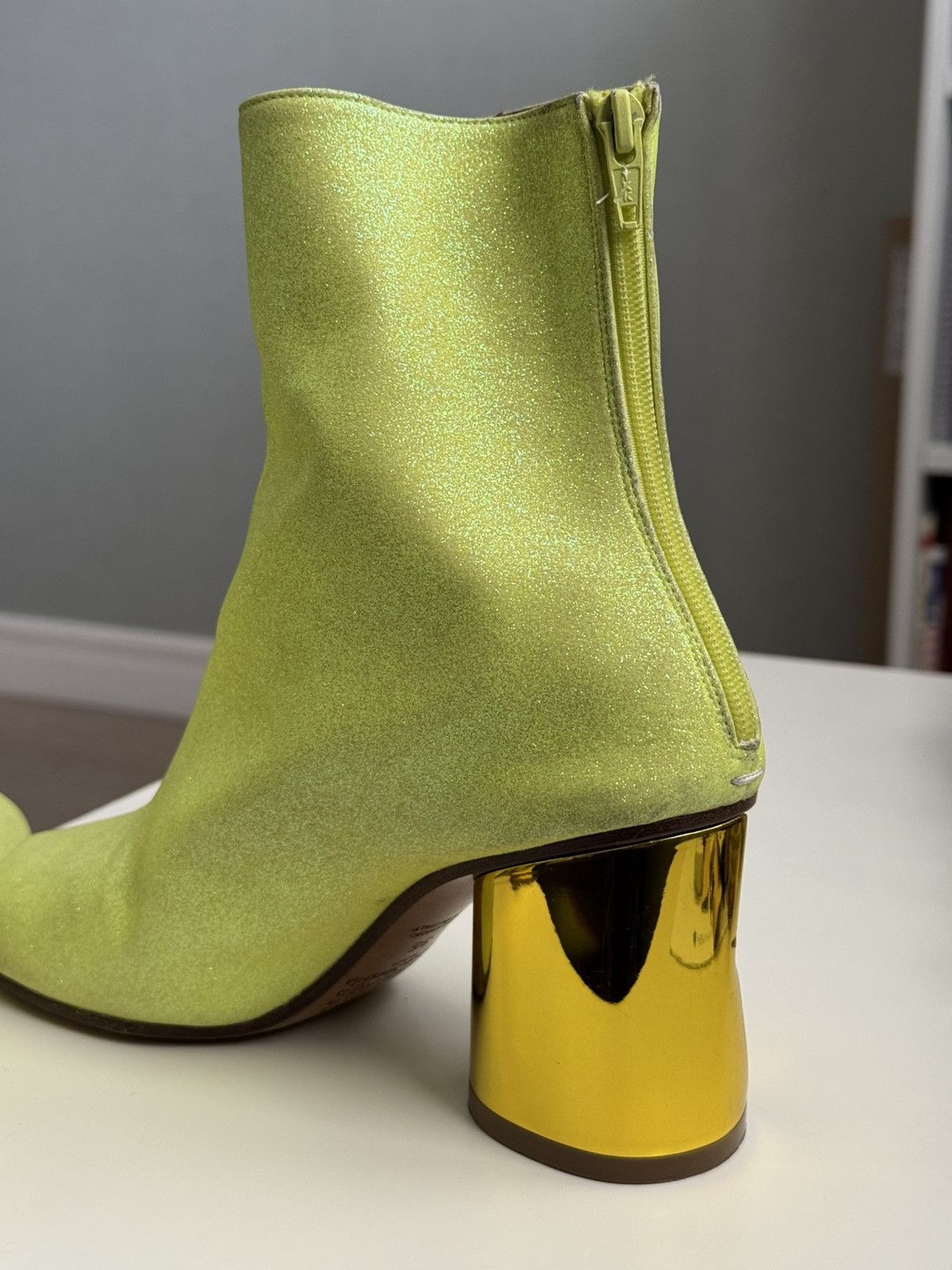 Maison Margiela Maison Margiela Crushed Heel Glitter Ankle Boots Size US 5 / IT 35 - 5 Thumbnail