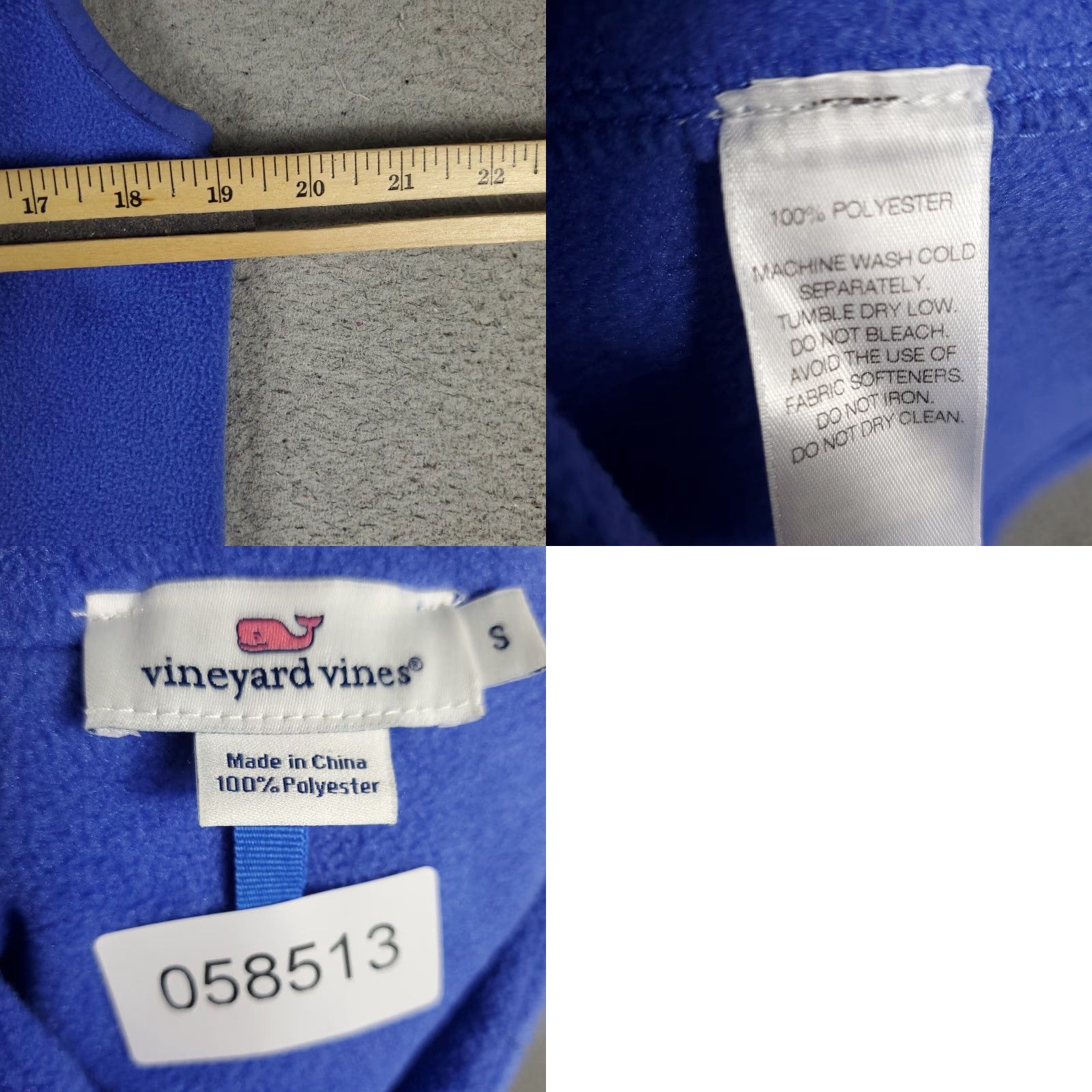 Vineyard Vines Vineyard Vines Vest Womens Size Small Blue Fleece Full Zip Up Jacket Sweater Size S / US 4 / IT 40 - 8 Thumbnail