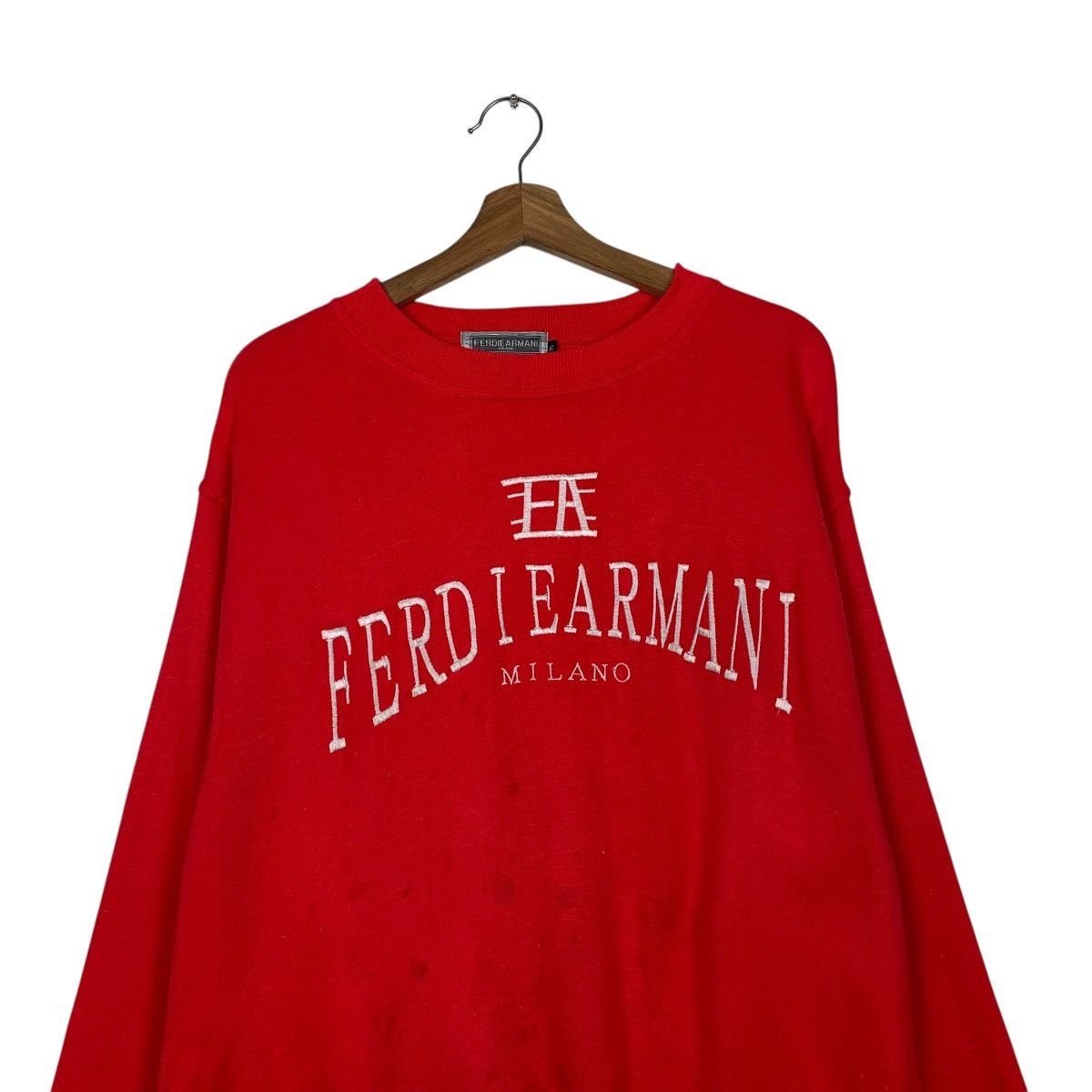 Japanese Brand Ferdie Armani Milano Crewneck Sweatshirt Size US M / EU 48-50 / 2 - 2 Thumbnail