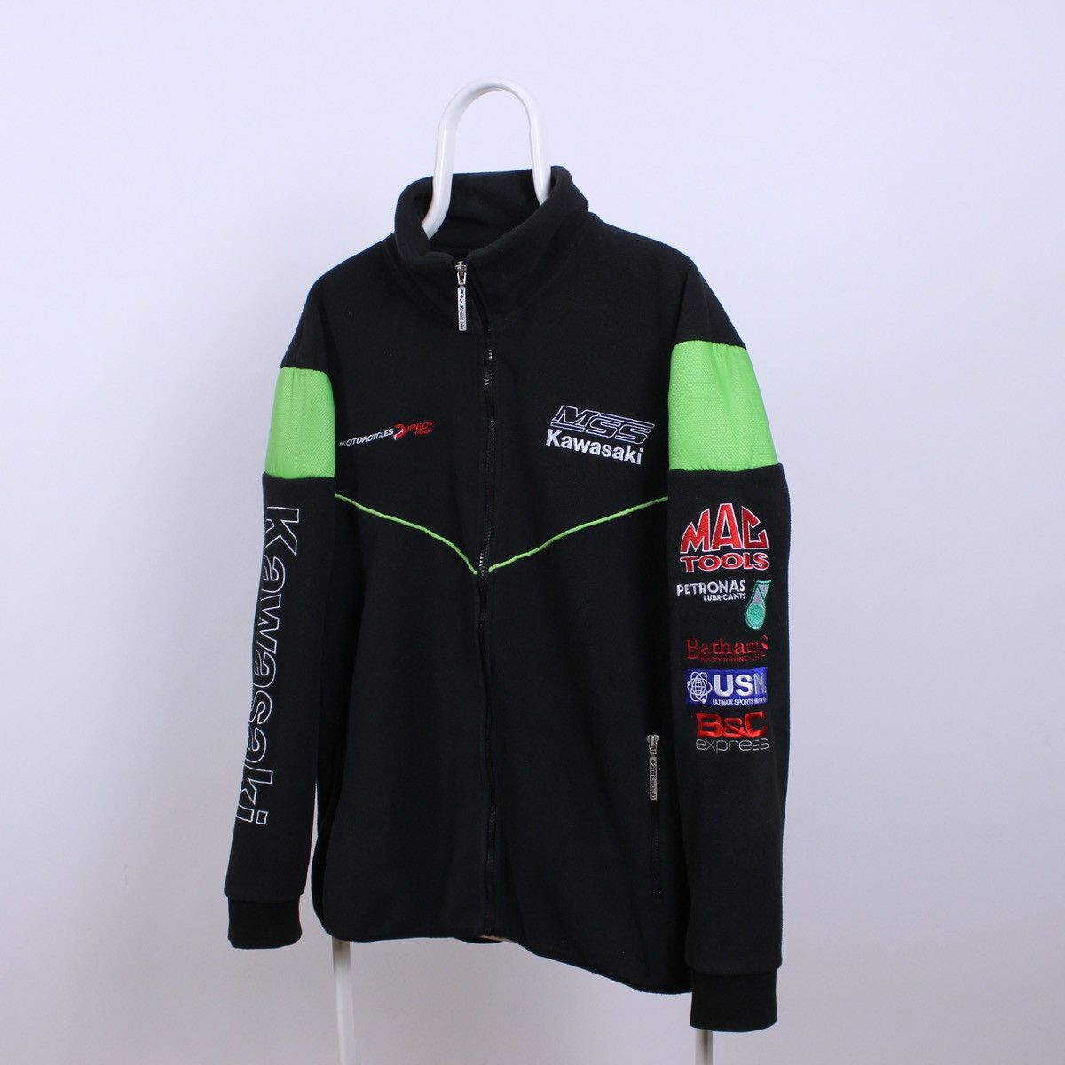 Vintage Vintage MSS Kawasaki Racing Team Racing Zip Fleece Size US M / EU 48-50 / 2 - 2 Thumbnail