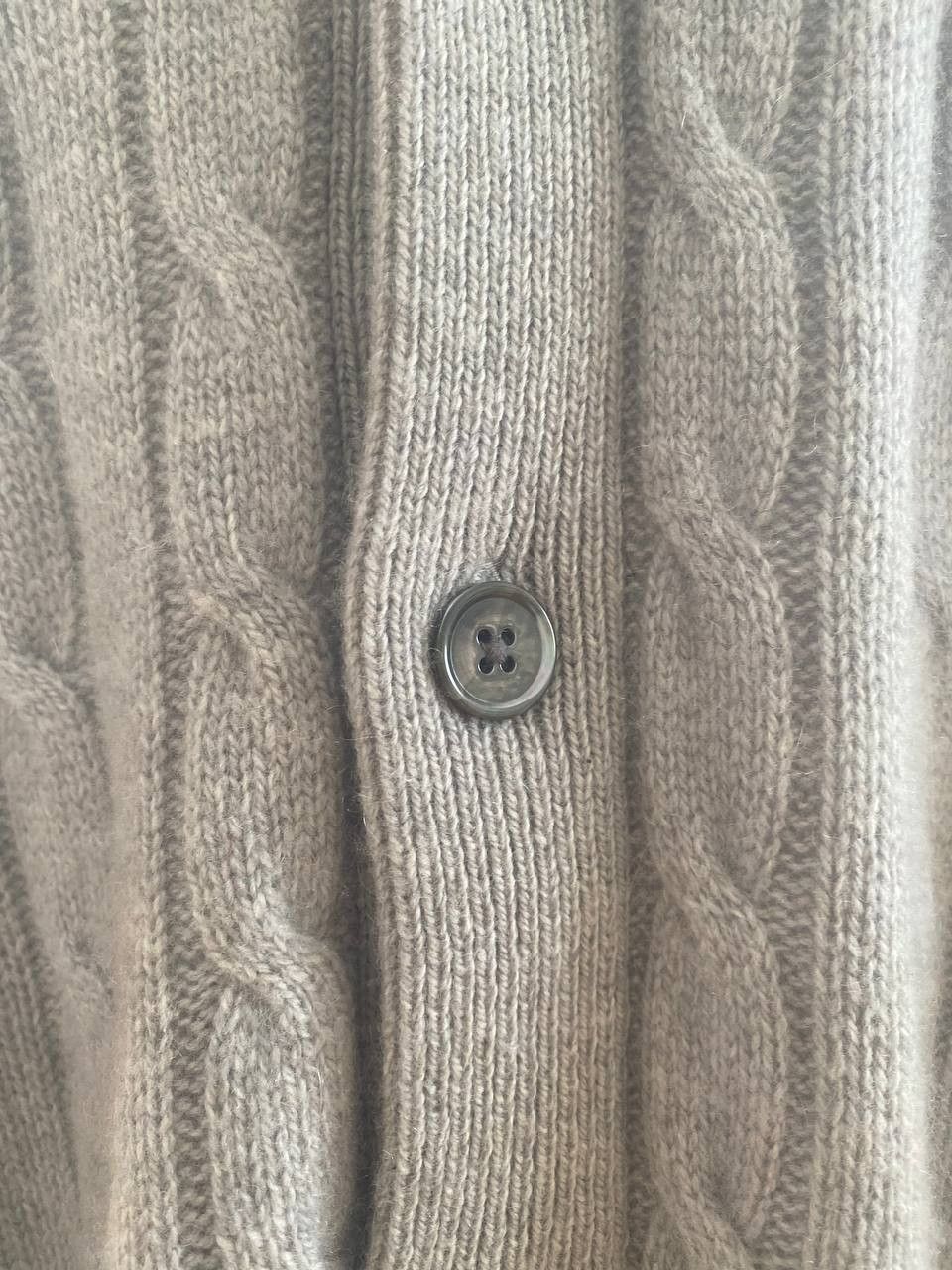 Ralph Lauren Ralph Lauren Cable-Knit Cashmere Cardigan Size US L / EU 52-54 / 3 - 3 Thumbnail