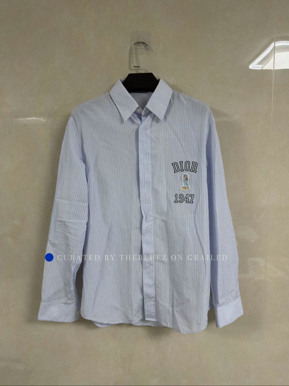 Dior Vintage Patch Striped Button-Up Shirt Size US S / EU 44-46 / 1 - 1 Thumbnail