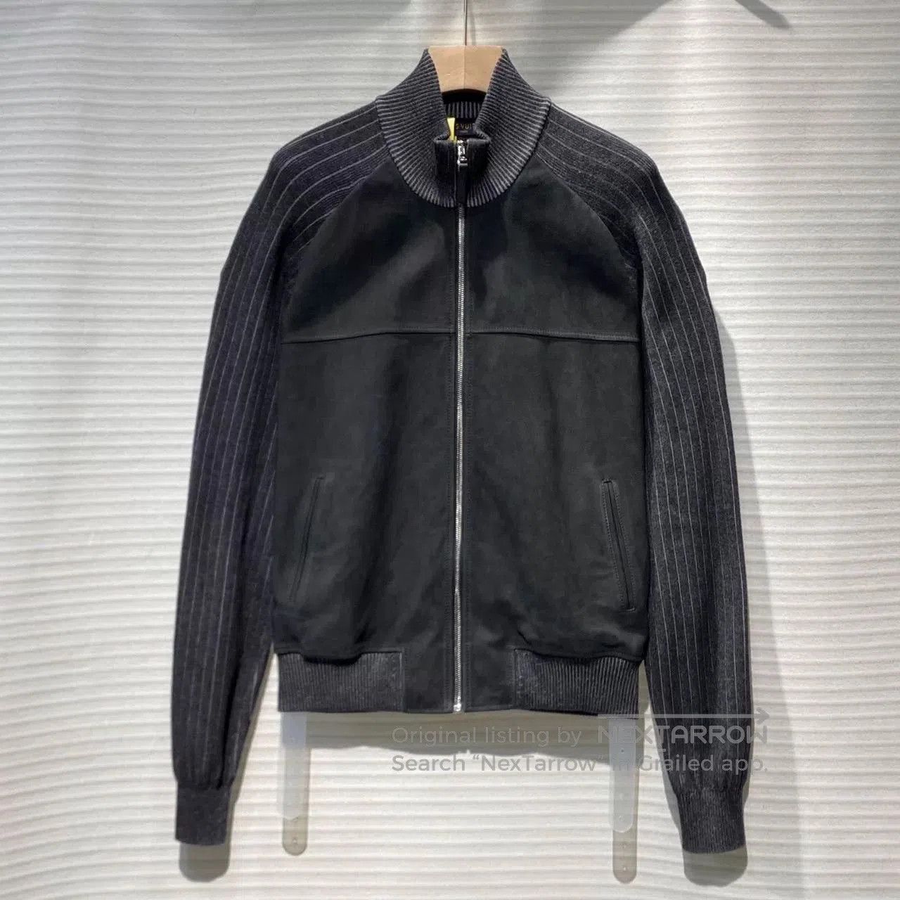 Louis Vuitton Louis Vuitton Knit Leather Patchwork Jacket. Size US XL / EU 56 / 4 - 1 Thumbnail