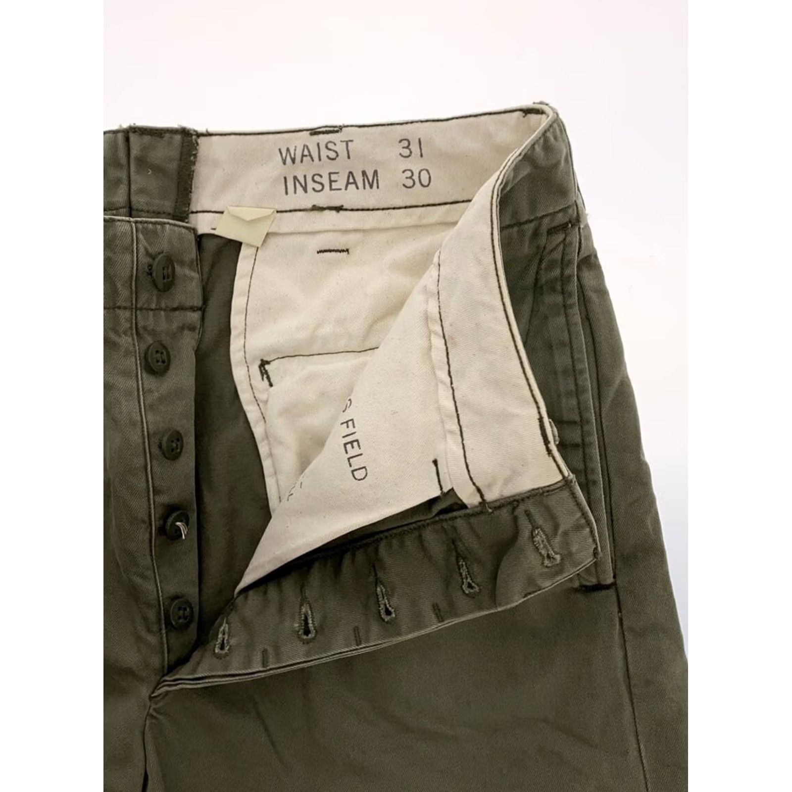 Ralph Lauren RRL RALPH LAUREN WORK PANTS MEN COTTON GREEN SIZE 31 USED Size US 31 - 3 Thumbnail