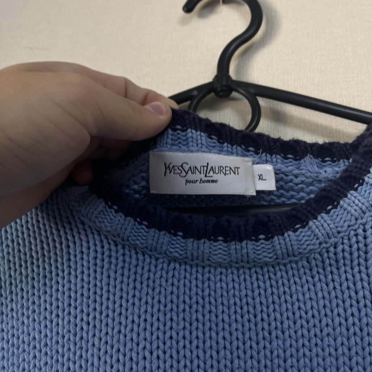 Yves Saint Laurent Blue YSL Sweater Knit Size US XL / EU 56 / 4 - 6 Thumbnail