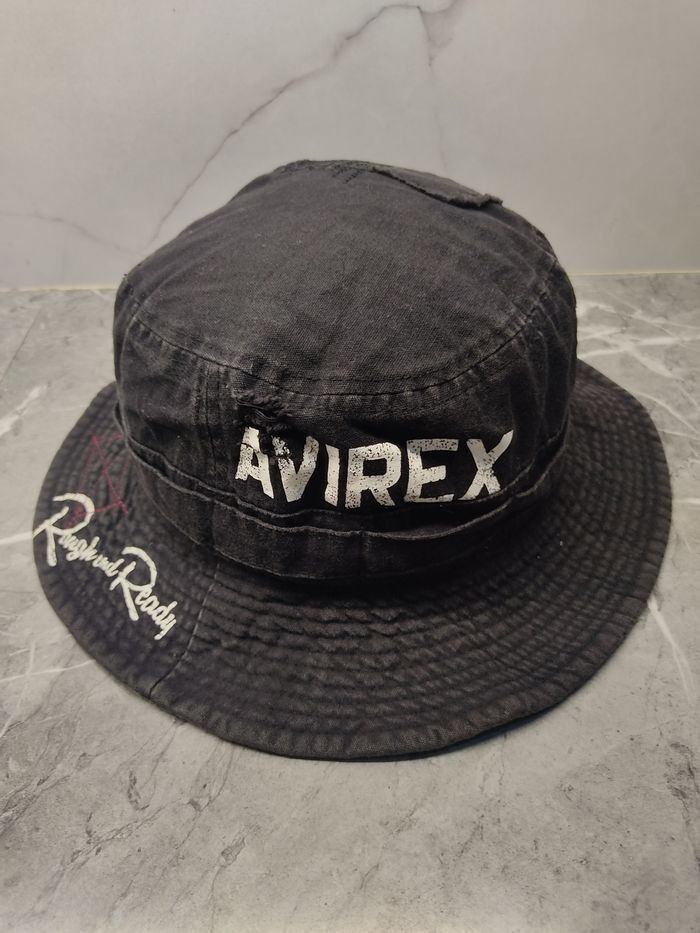 Avirex Vintage Avirex Distressed Style Bucket Hat Size ONE SIZE - 1 Thumbnail