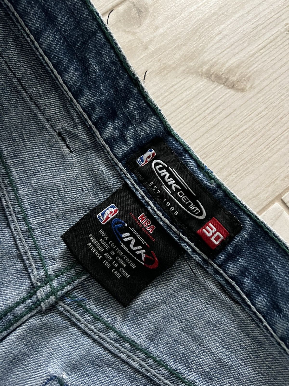 NBA Vintage Boston Celtics Baggy Denim Jeans NBA Pants Size US 30 / EU 46 - 17 Thumbnail