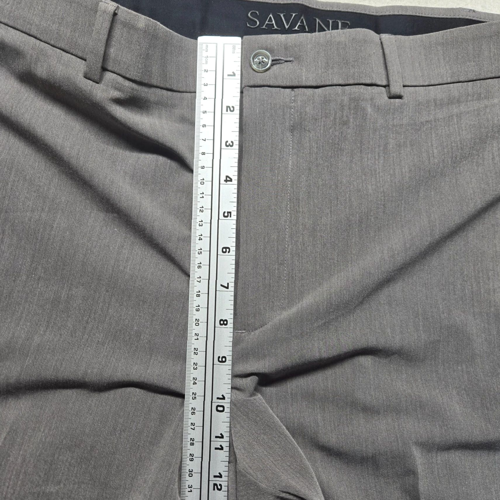 Savane Savane Dress Pants Solid Gray Flat Front Straight Fit Adult Men 38 x 30 Pants Dress Pants Gray 90s, Business Mens 38x30 Size US 38 / EU 54 - 6 Thumbnail