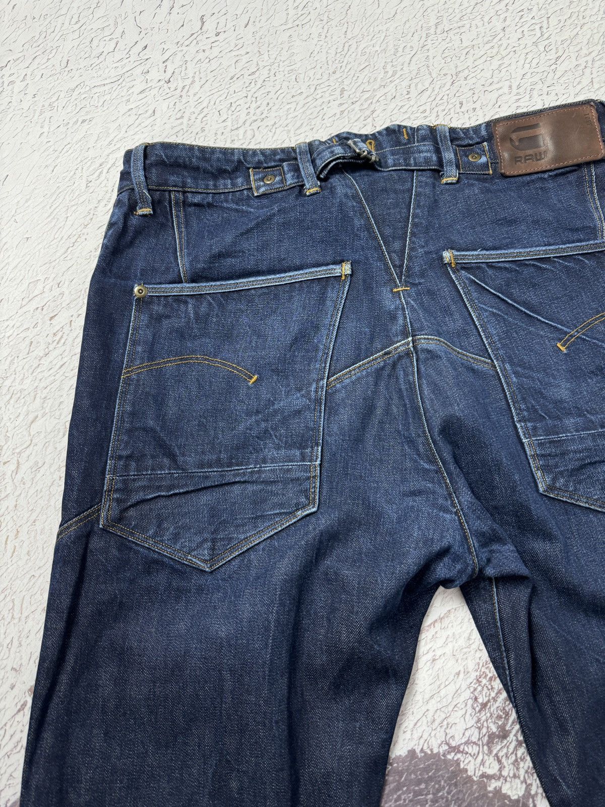 G-Star G-Star Raw KHM Loose selvedge buckle back heavy jeans Size US 34 / EU 50 - 18 Thumbnail