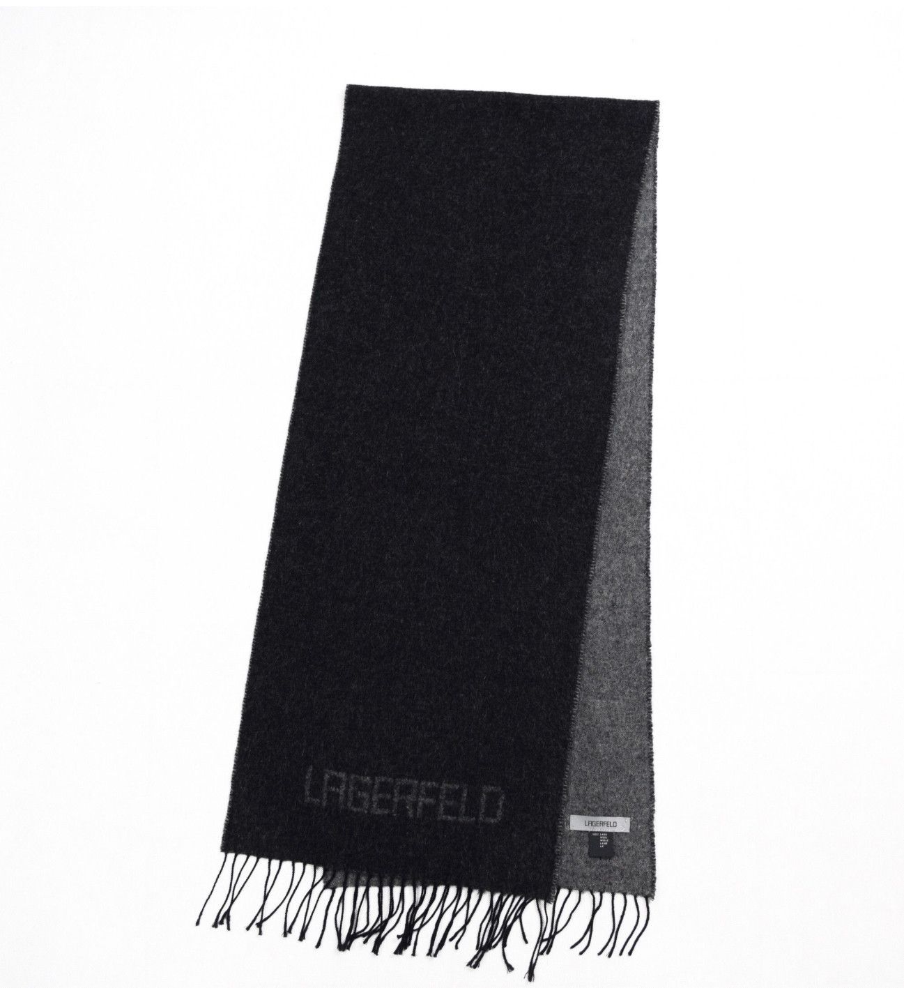 Karl Lagerfeld Reversible Wool Scarf Size ONE SIZE - 1 Thumbnail