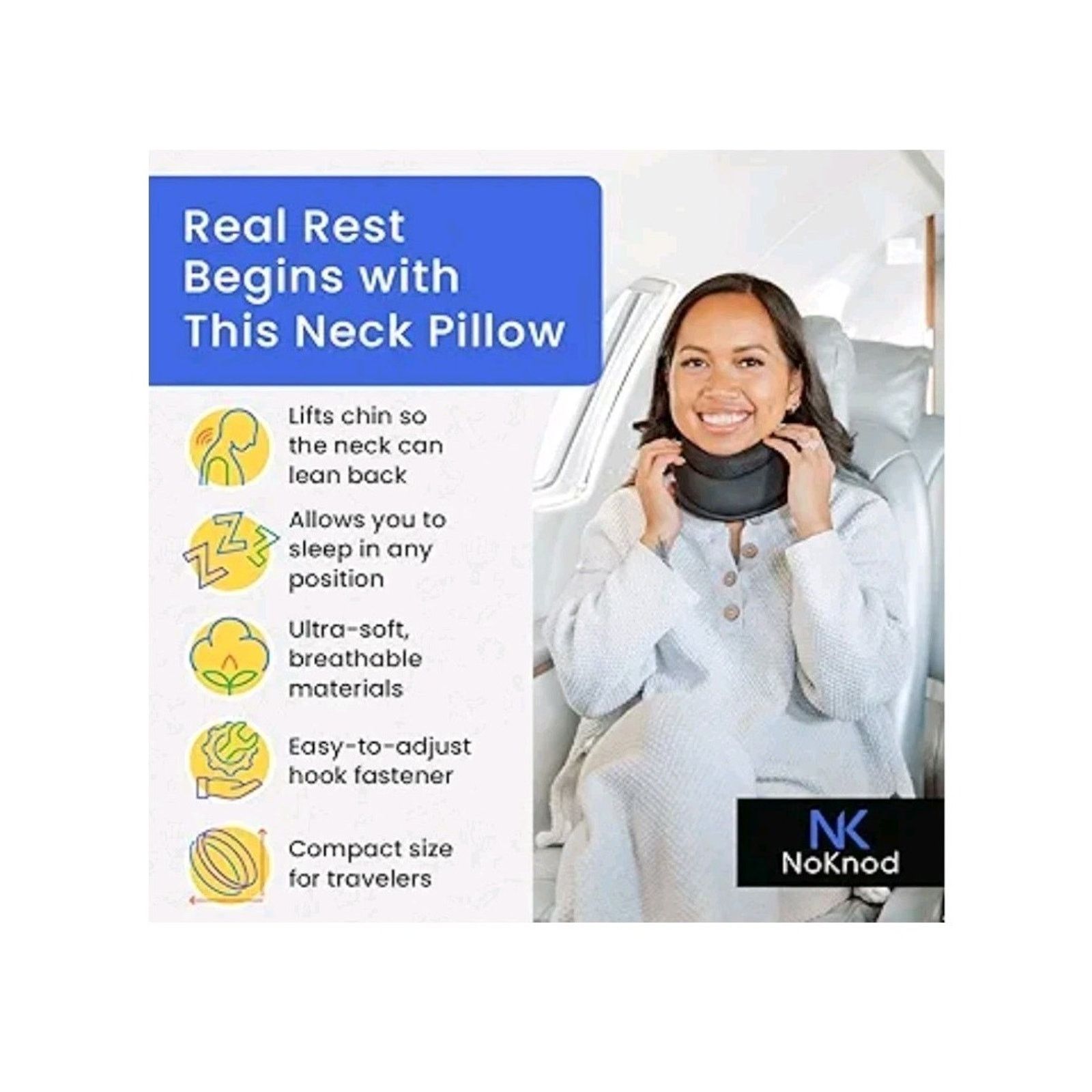 Other Noknod Kozy Upright Sleep Travel Pillow Size ONE SIZE - 5 Thumbnail