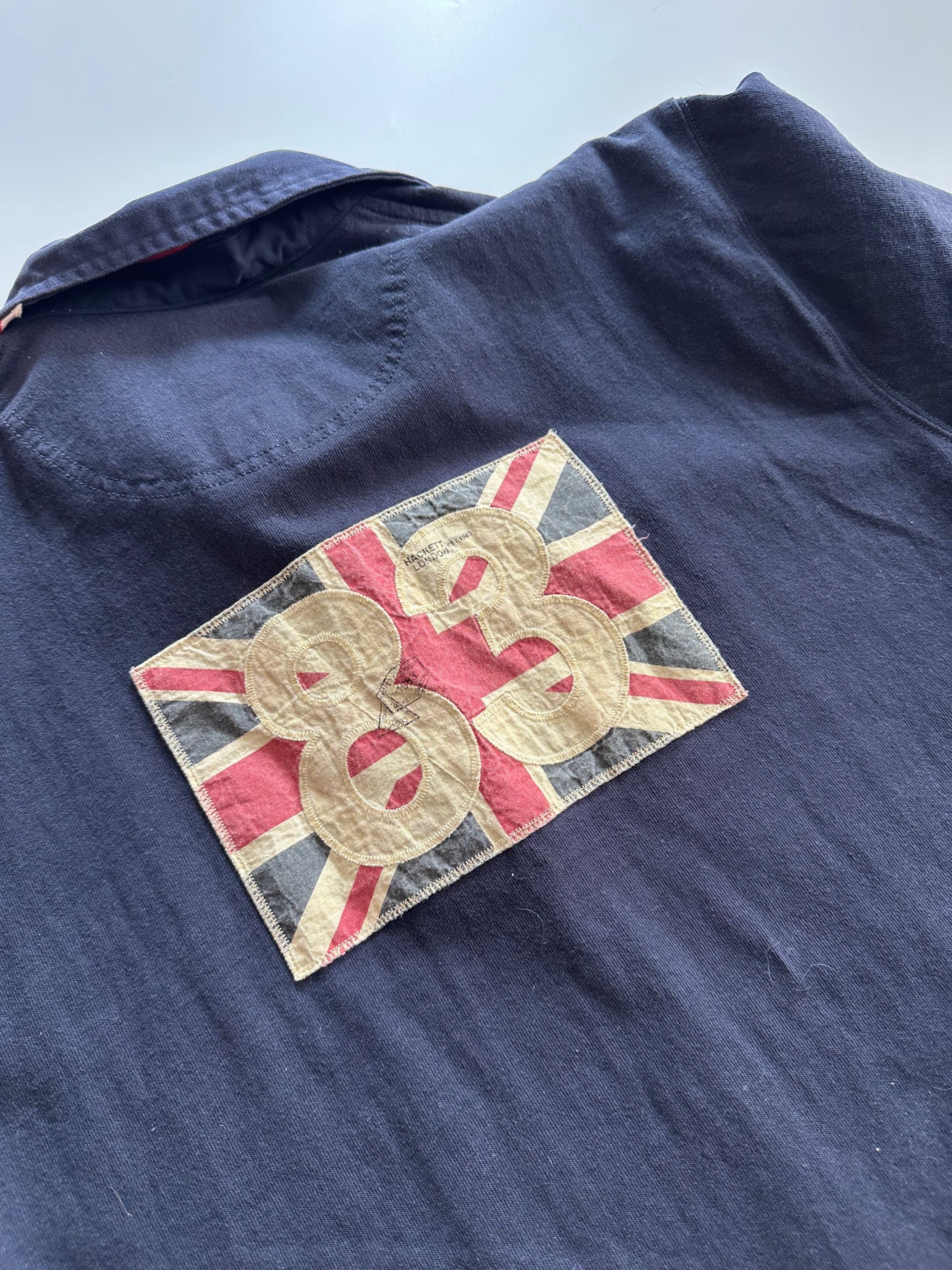 Hackett HACKETT Men’s Country Club Rugby style, Navy/Union Jack Size US XXL / EU 58 / 5 - 14 Thumbnail