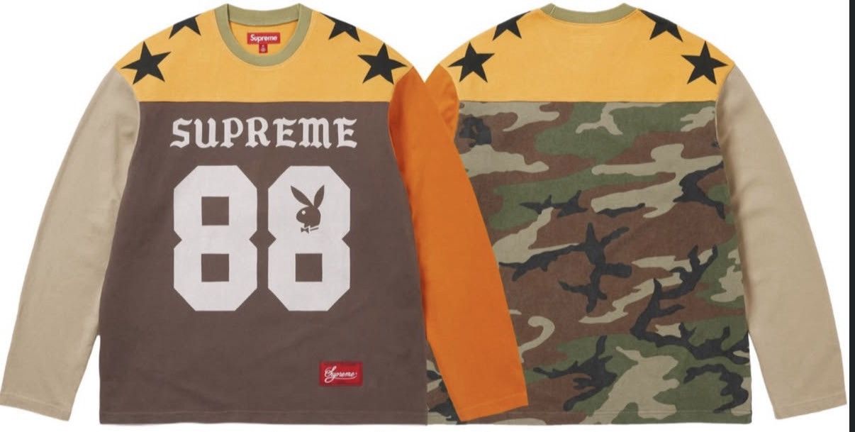 Supreme Playboy L/S Football Top (camo) (XXL)