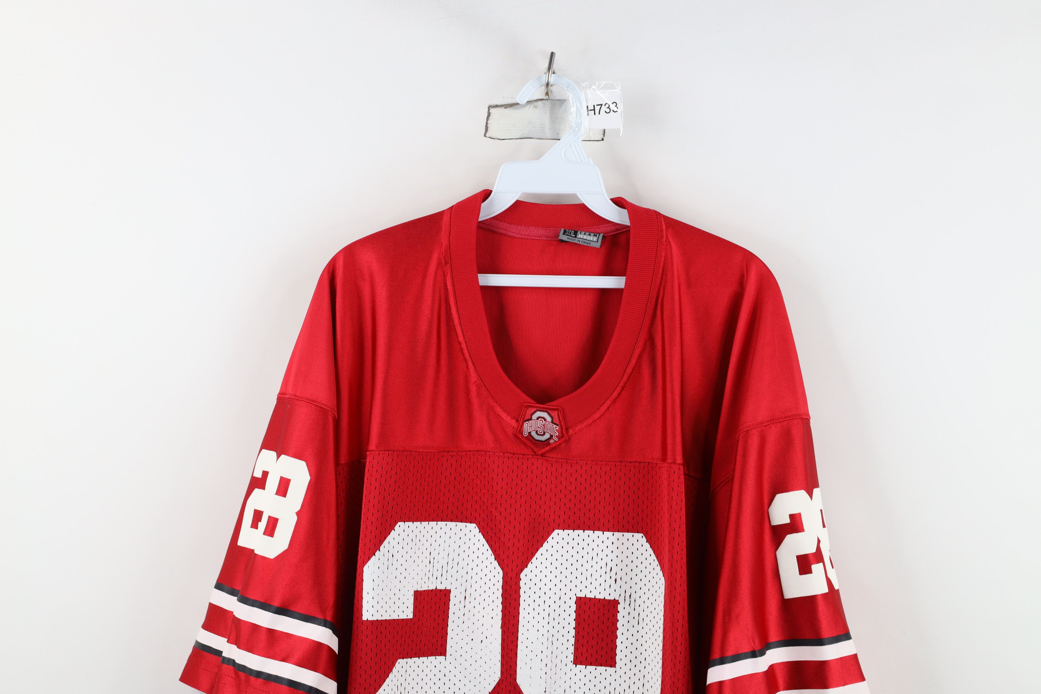Vintage Vintage Ohio State University Football Jersey Red Mesh #28 Size US XL / EU 56 / 4 - 2 Thumbnail