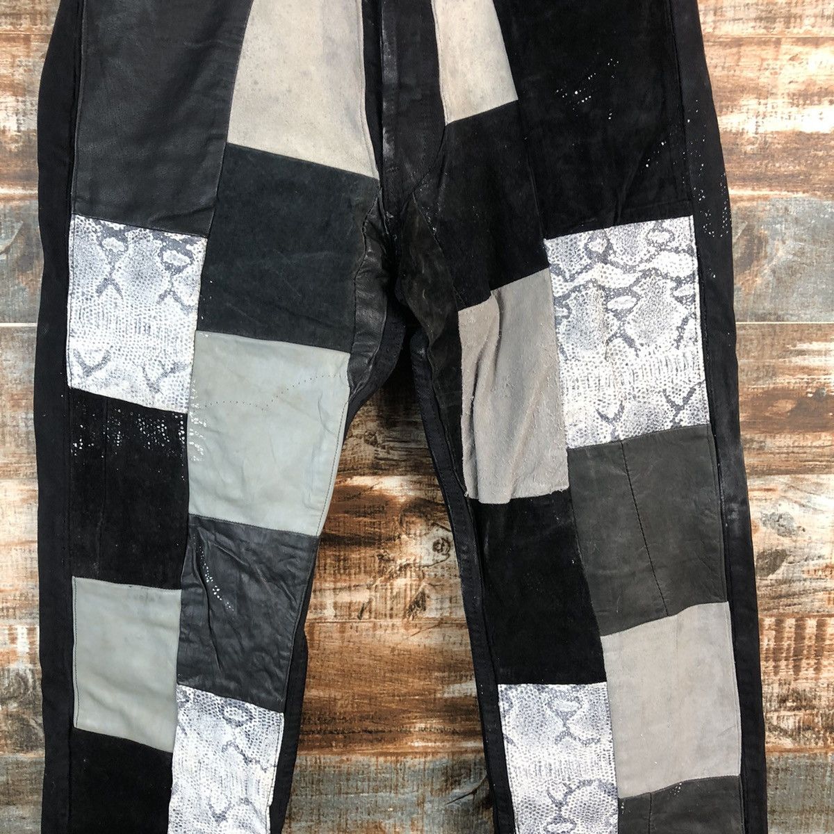Levi's DLL Hippie Levis Black patchwork vintage Denim Pants #A2616 Size US 32 / EU 48 - 5 Thumbnail