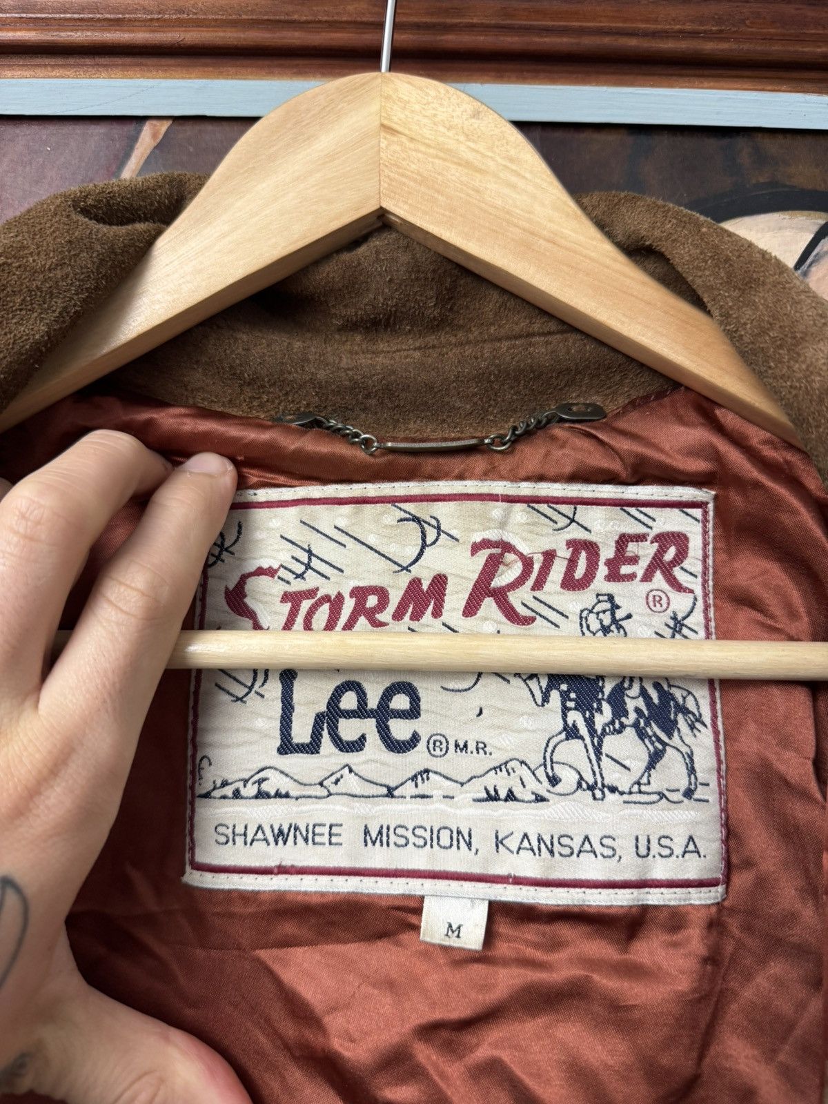 Lee Lee Storm Rider 80s Vintage Suede Fringe Leather Jacket Rare Size US M / EU 48-50 / 2 - 6 Thumbnail