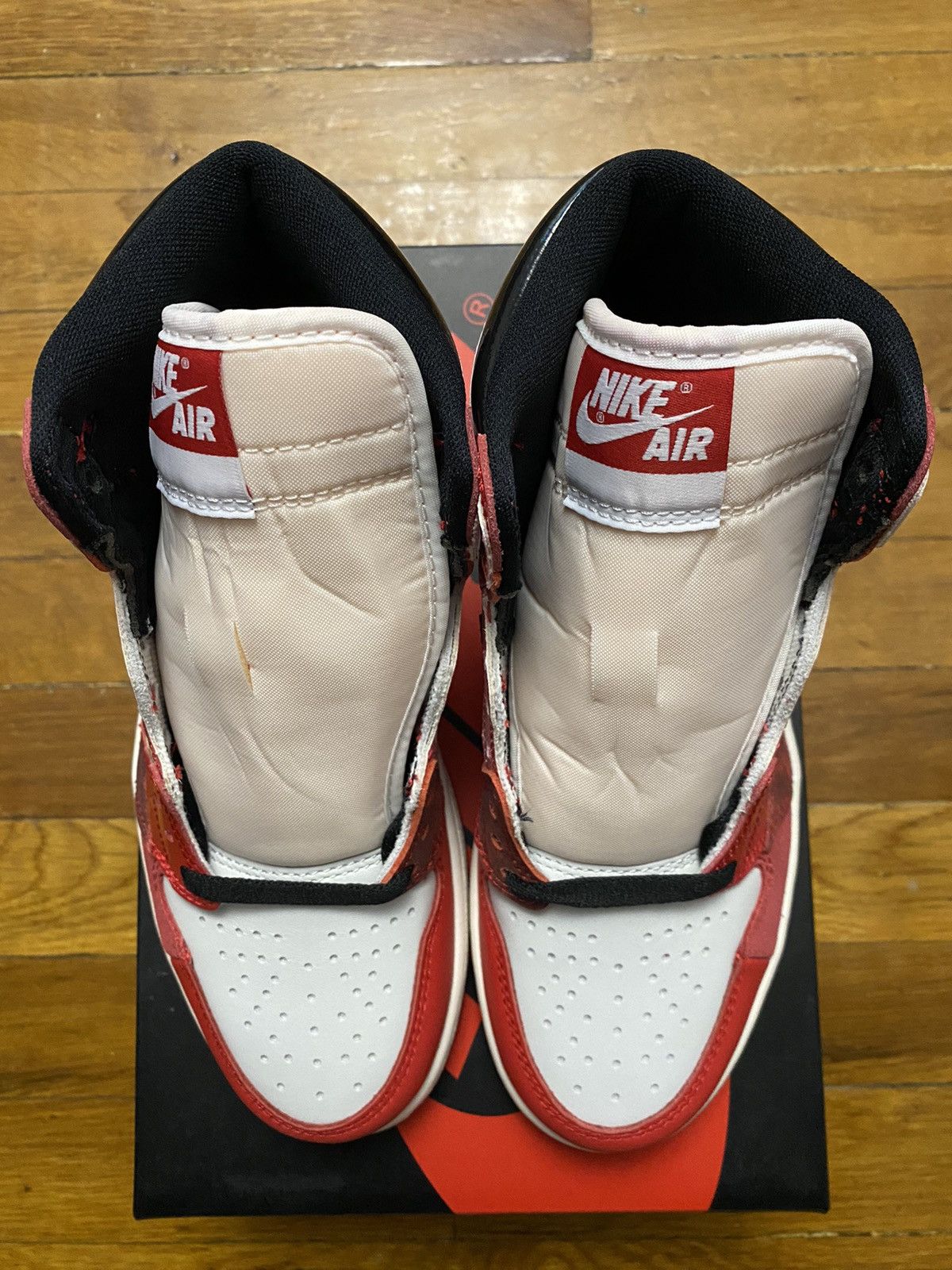 Jordan Brand × Nike Size 6.5W / 5M - Air Jordan 1 Retro High OG Red Black Size US 6.5 / IT 36.5 - 4 Thumbnail
