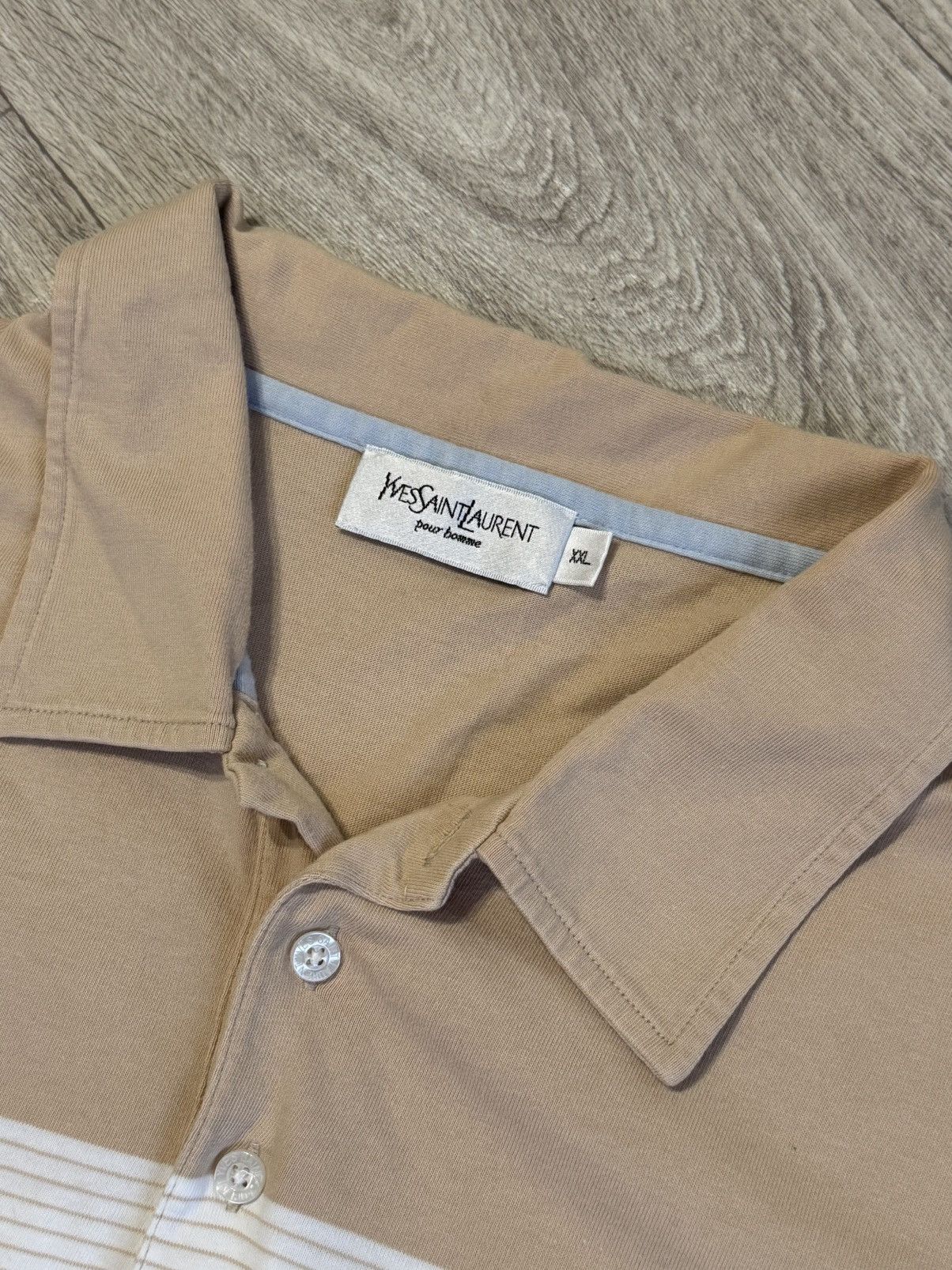 Yves Saint Laurent 🔷Vintage YSL Yves Saint Laurent Polo T-shirt 90s🔷 Size US XXL / EU 58 / 5 - 4 Thumbnail