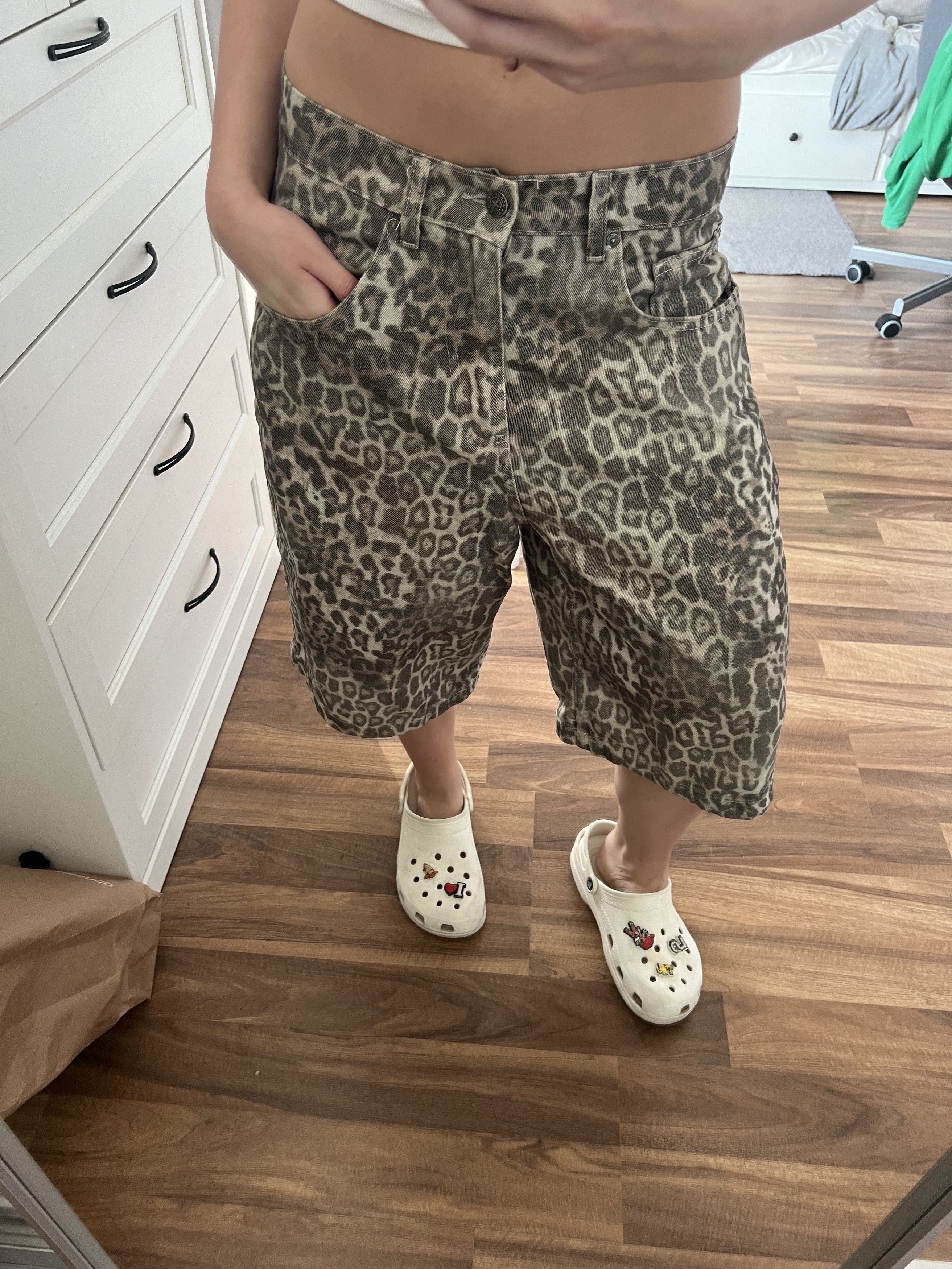 Jaded London Leopard Fade Colossus Jorts Size 30" / US 8 / IT 44 - 3 Thumbnail