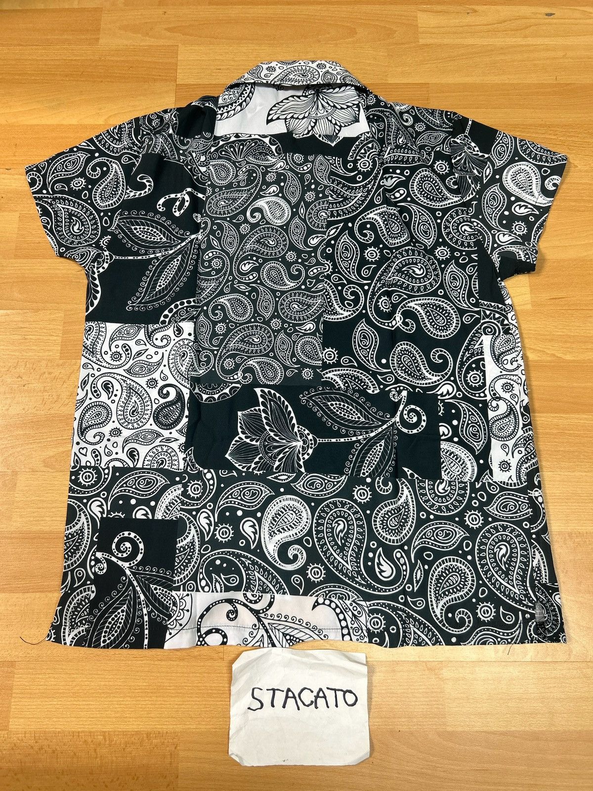 Gnarcotic × Rap Tees Gnarcotic Lil Gnar Paisley Bandana Button Up Black/White Size US S / EU 44-46 / 1 - 4 Thumbnail