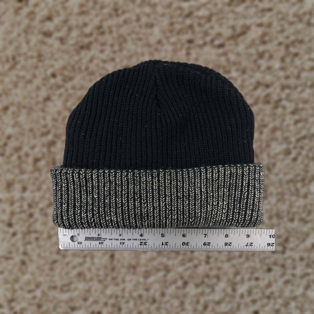 Vintage Walgreen Beanie Knit Hat Adult One Size Black Gray 100% Acrylic Snowboard Ski Winter Mens Size ONE SIZE - 1 Thumbnail