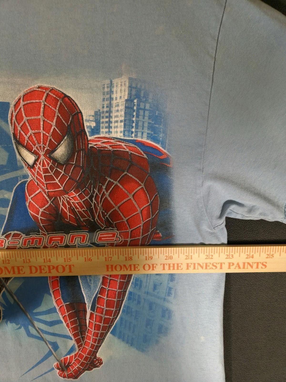 Other Vtg Y2K 2004 Spider-Man 2 Movie Promo Marvel Blue RARE Size US XL / EU 56 / 4 - 2 Thumbnail