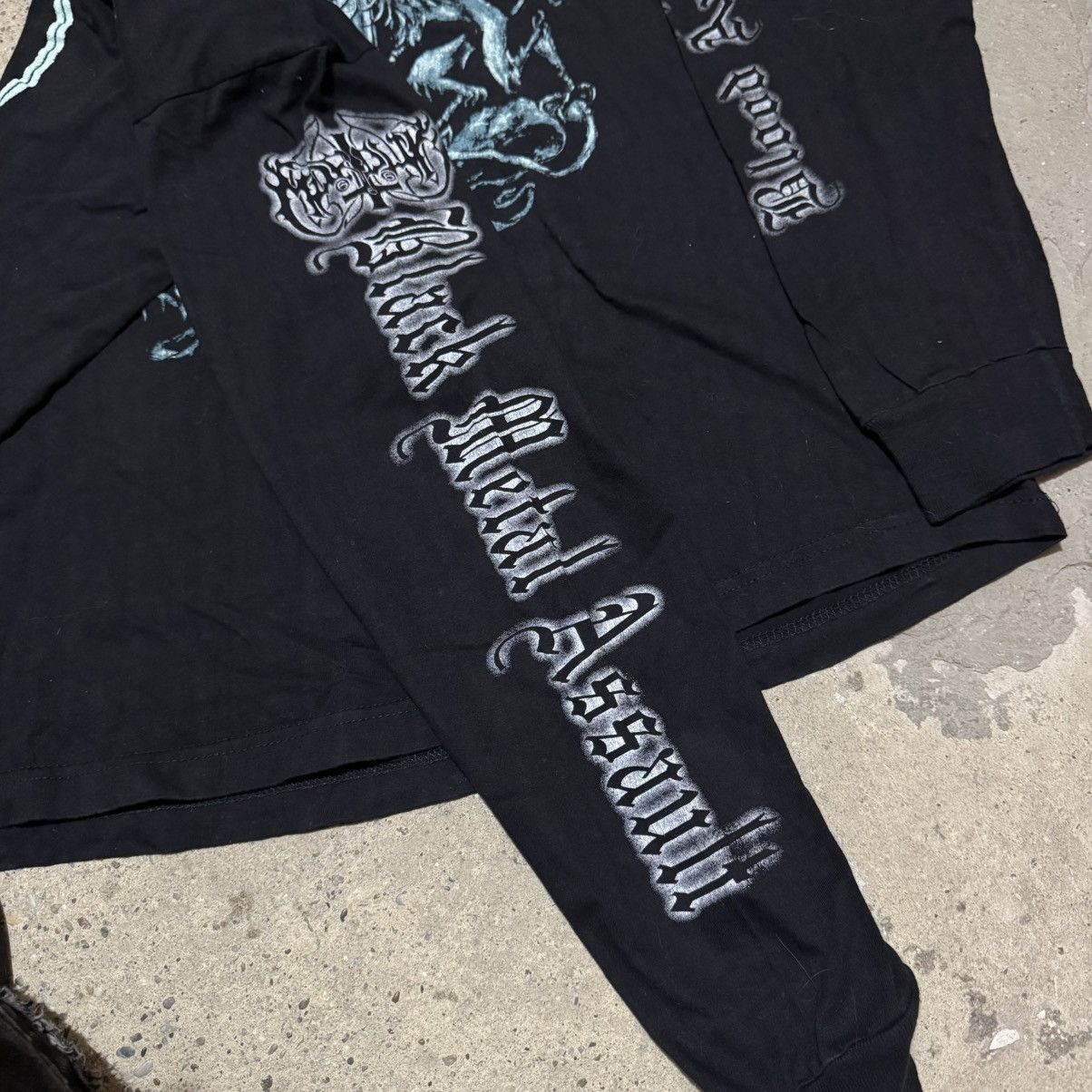 Band Tees × Vintage Vintage 90’s Marduk Metal Assault longsleeve Size US XL / EU 56 / 4 - 7 Thumbnail