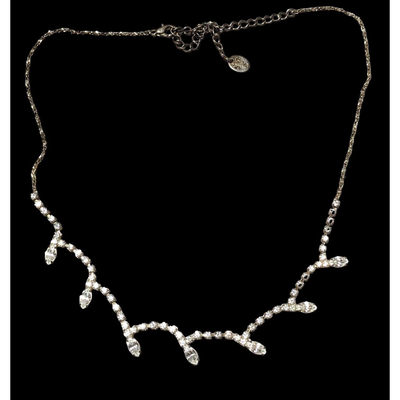 Other Icing Y2K Rhinestone Abstract Prom Necklace Size ONE SIZE - 1 Thumbnail
