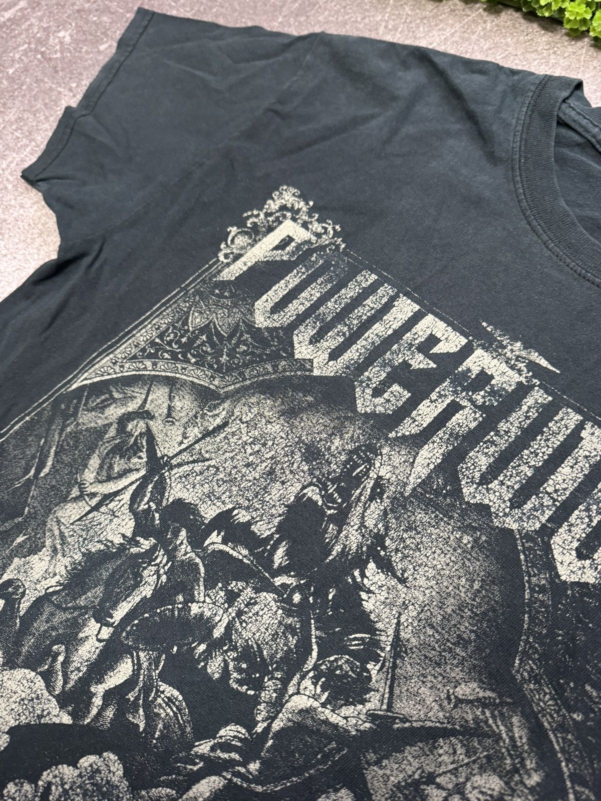 Band Tees Vintage 2000s Powerwolf T Shirt Metal Is Religion Y2k Size US L / EU 52-54 / 3 - 8 Thumbnail