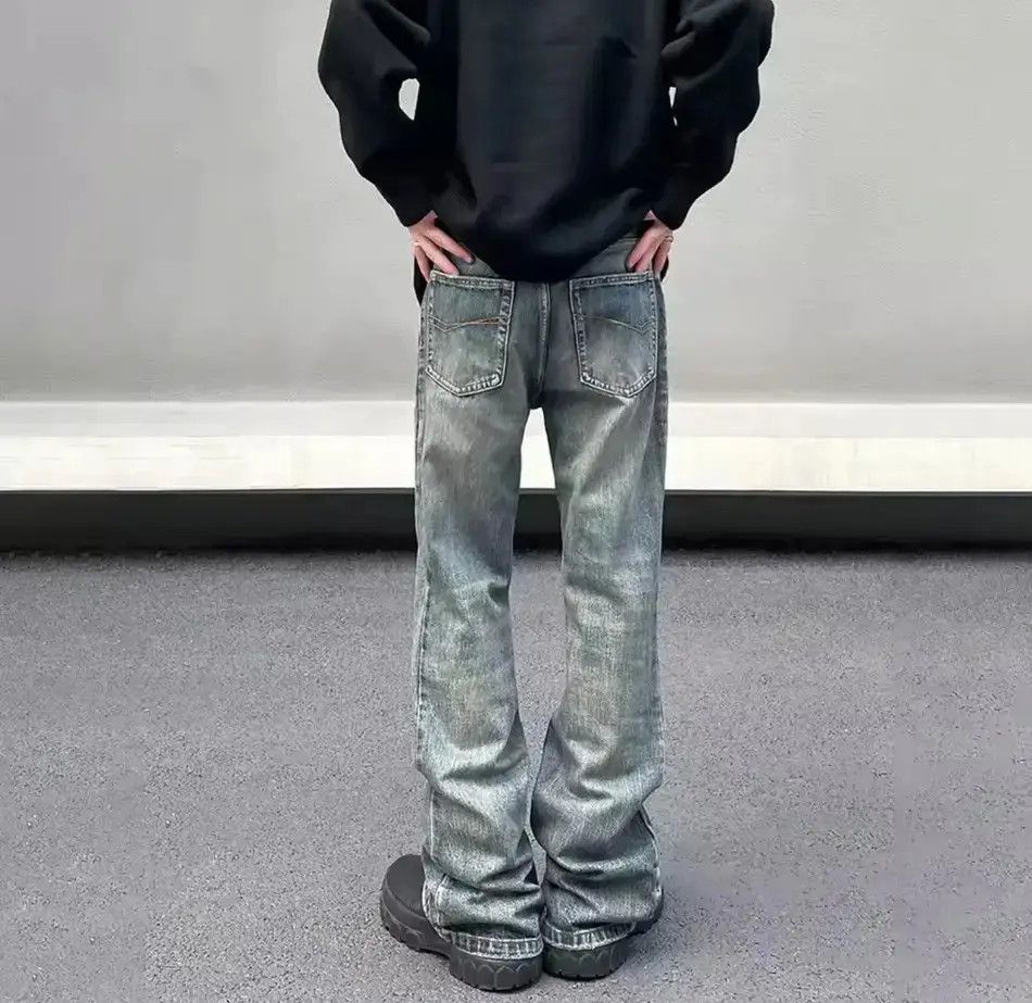 Japanese Brand Streetwear Straight Casual Washed Retro Jeans Size US 32 / EU 48 - 3 Thumbnail