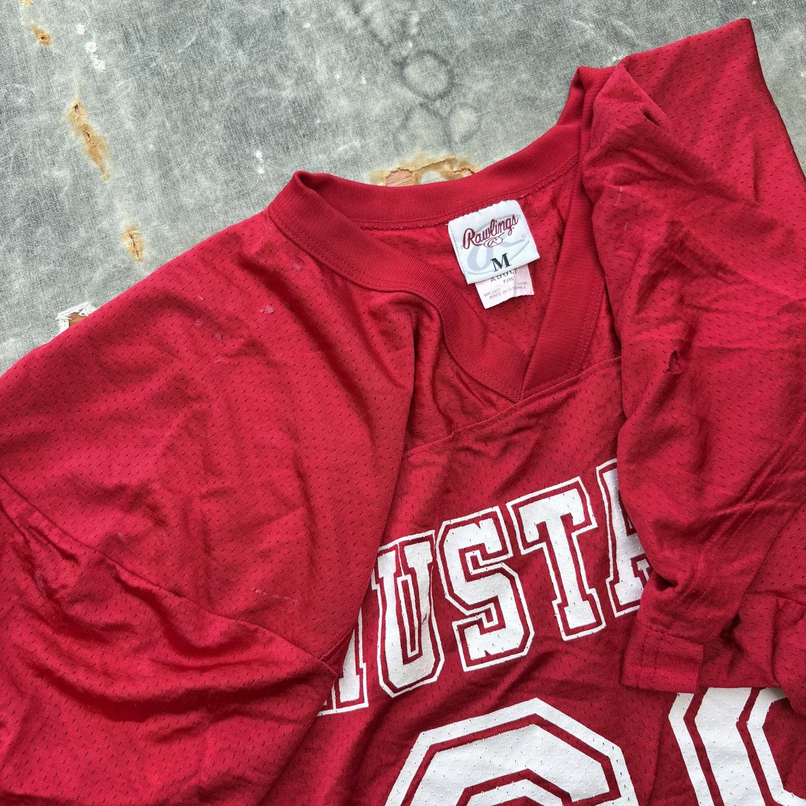 Vintage Vintage 90s Rawlings #69 Mustangs Grunge Football Jersey Size US M / EU 48-50 / 2 - 3 Thumbnail