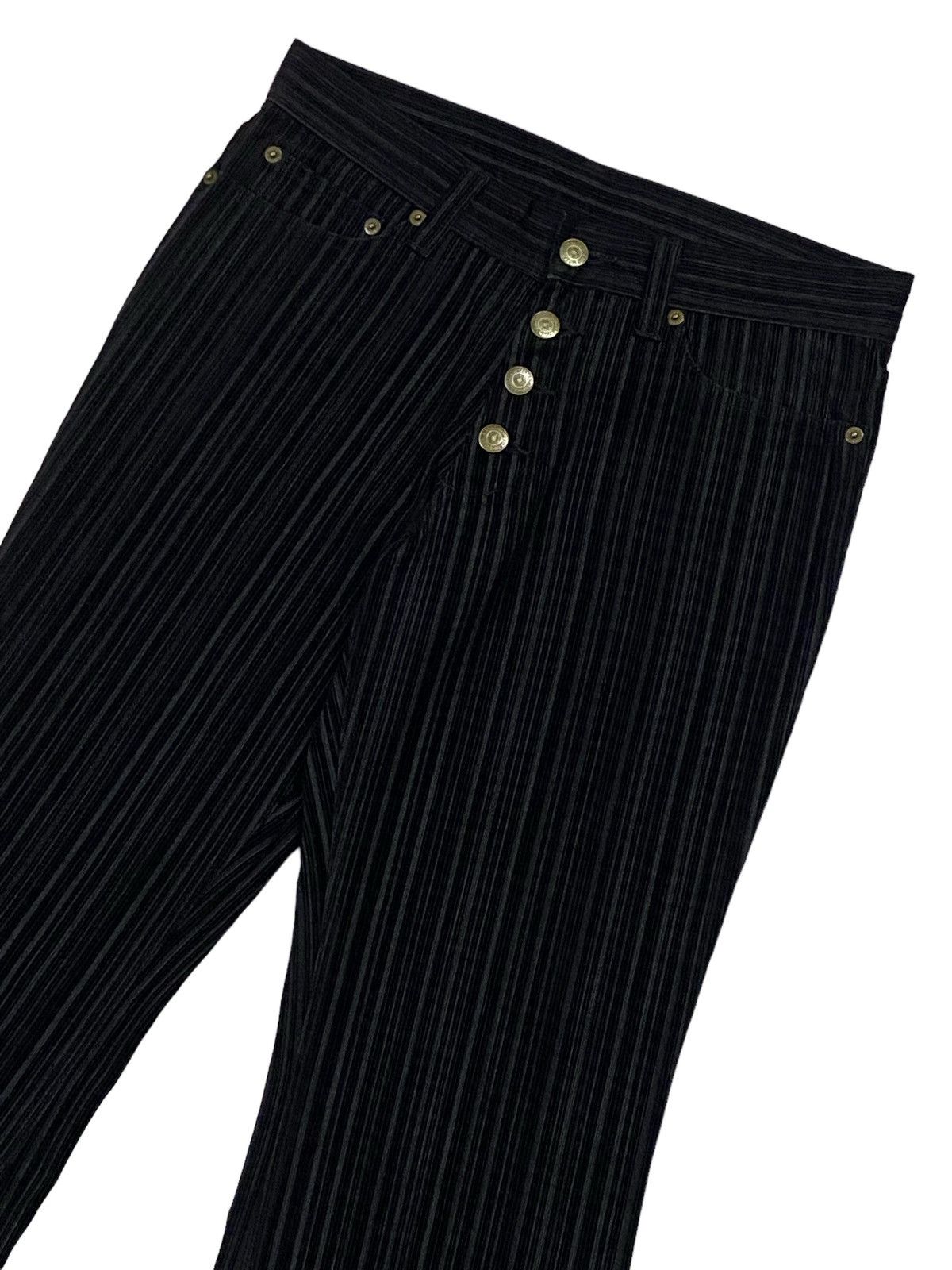 Tornado Mart Tornado Mart Flared Striped Corduroy Cotton Pants Size US 29 - 15 Thumbnail