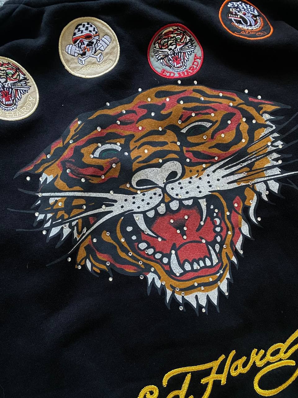 Christian Audigier × Ed Hardy × Vintage ❄️ VINTAGE ED HARDY Y2k ZIP UP HOODIE 🔥 Size US S / EU 44-46 / 1 - 9 Thumbnail