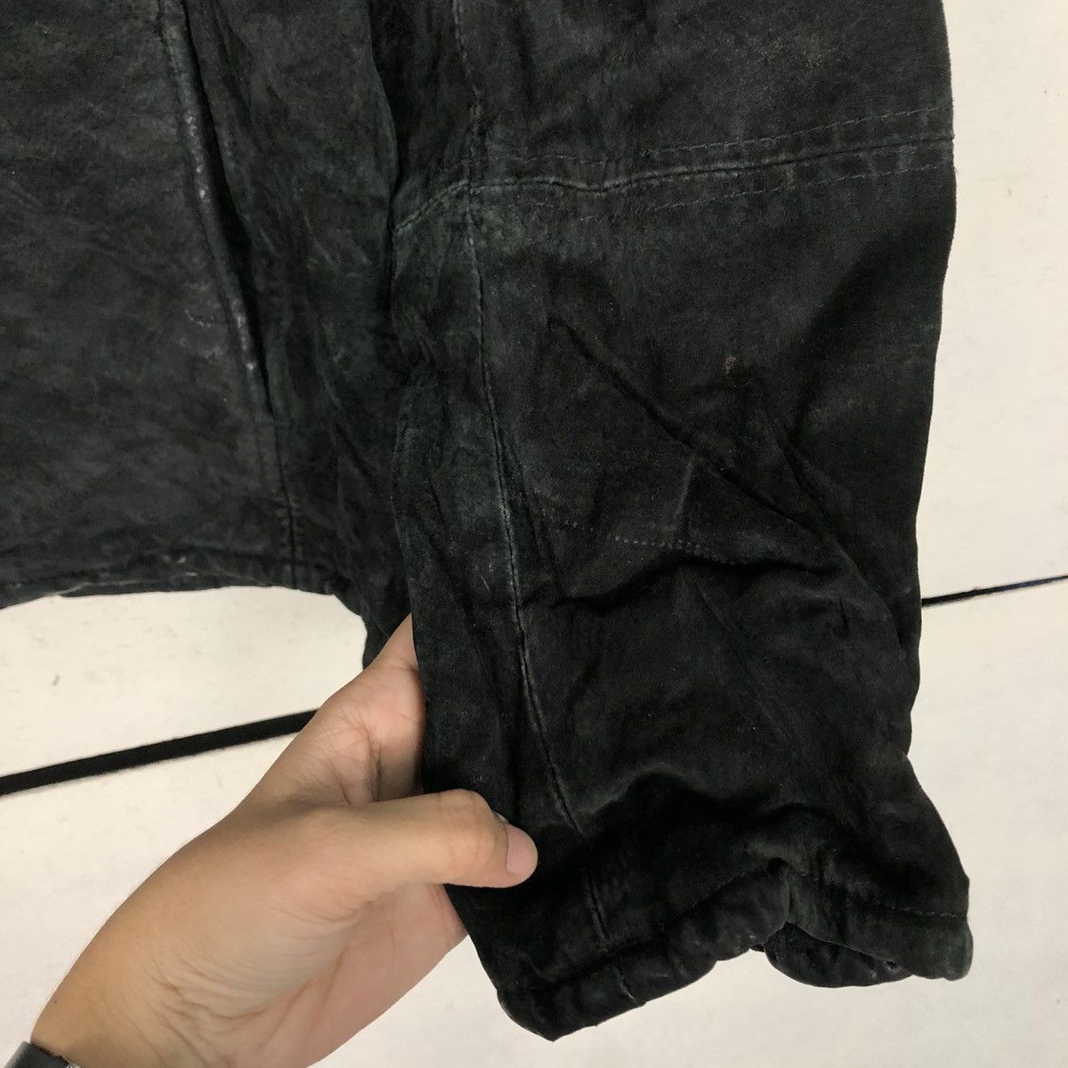Japanese Brand 🔥VINTAGE LEATHER JACKET FUR BLANKET MAURICES ISSEY MIYAKE Size US M / EU 48-50 / 2 - 19 Thumbnail