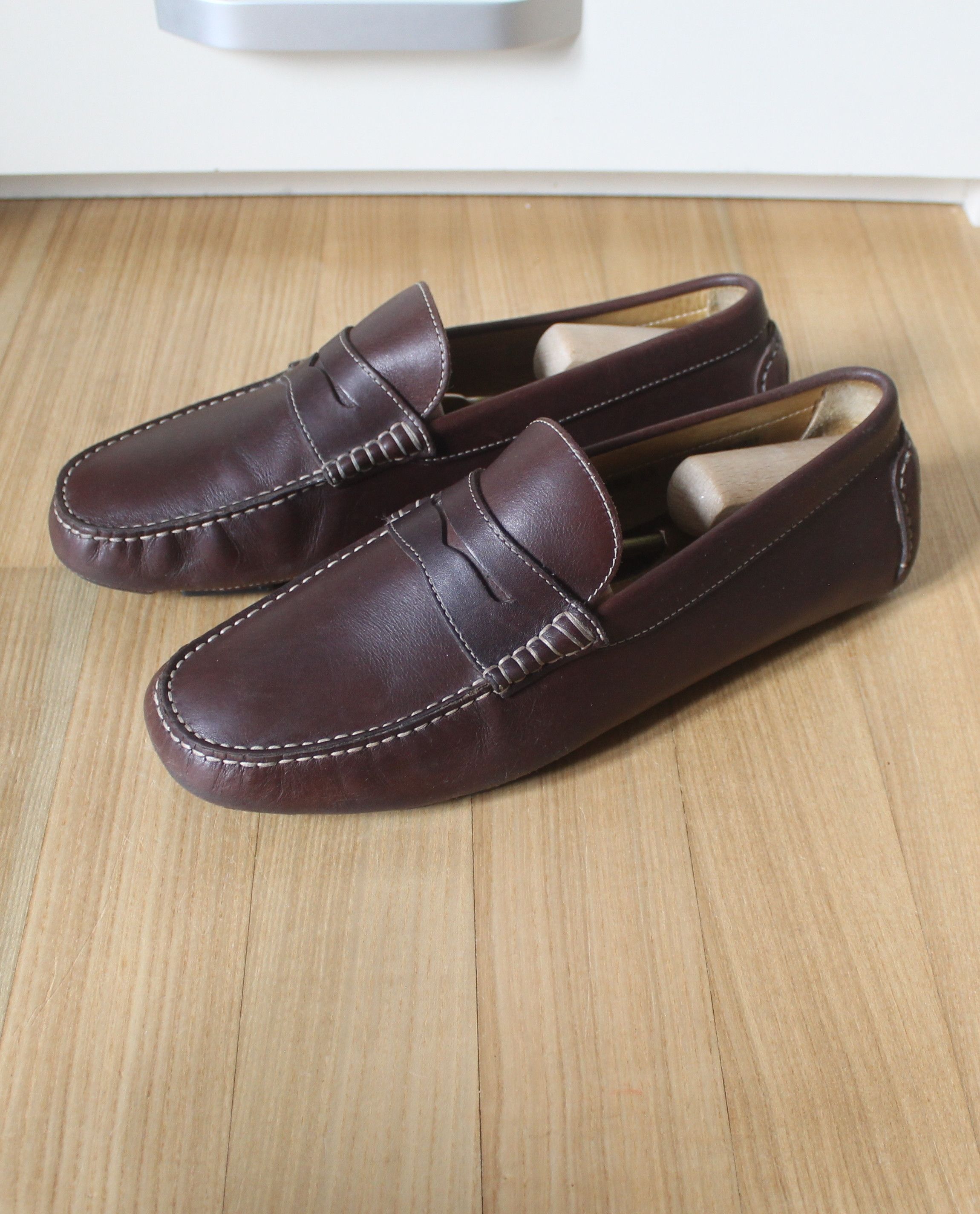 Crockett & Jones Crockett & Jones Penny Loafers Leather Moccasin Size US 12 / EU 45 - 2 Thumbnail