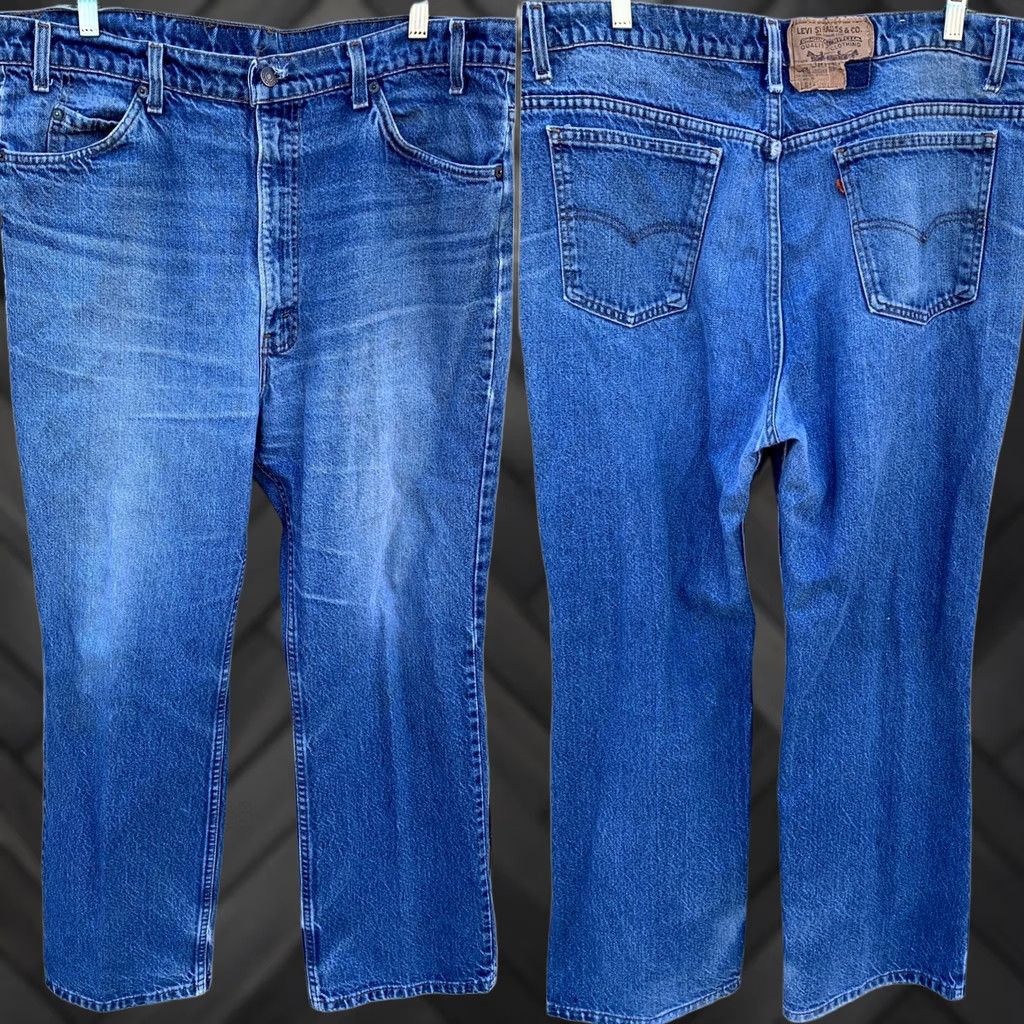 Vintage VINTAGE Levi’s 517 Jeans W 40 L 30 Orange Tab Denim 1980s Blue Mens Jeans Size US 39 - 1 Thumbnail