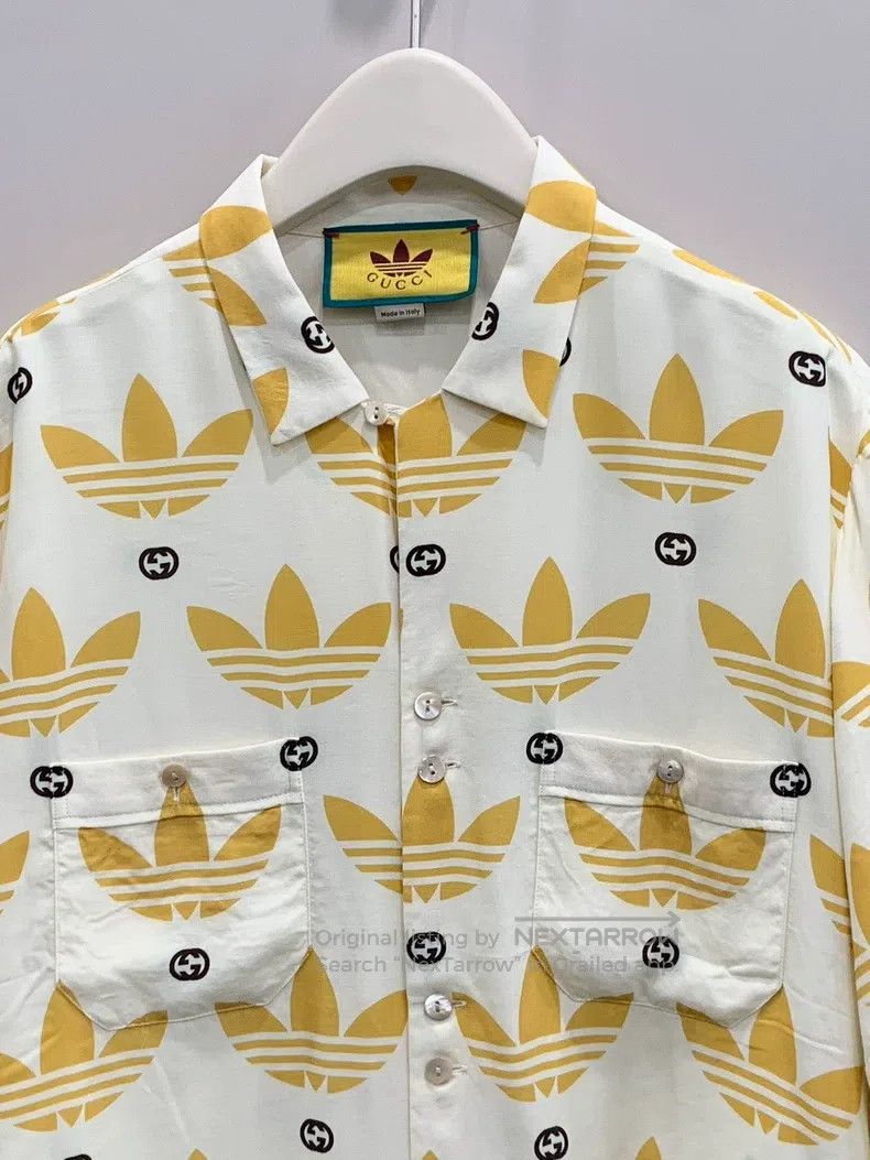 Gucci Gucci Adidas co-branded silk shirt Size US M / EU 48-50 / 2 - 3 Thumbnail