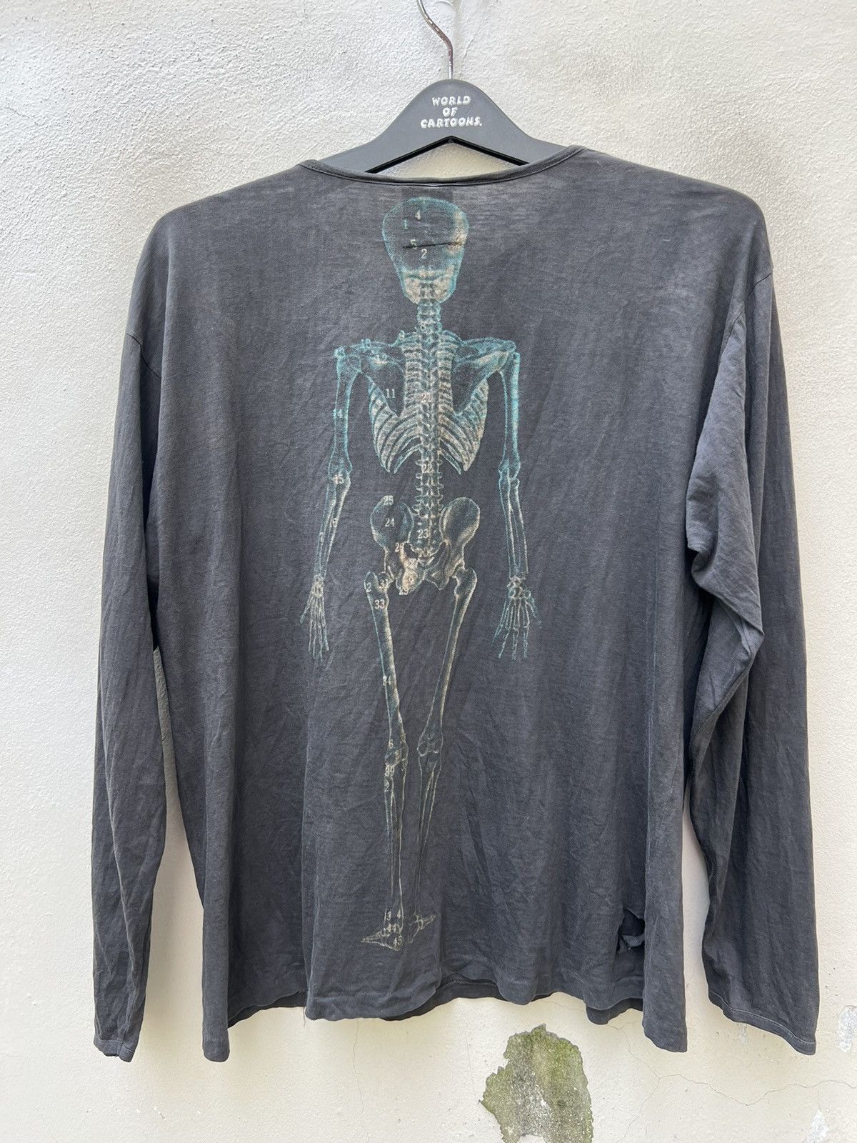Vintage Vintage Coup D Etat Skeleton Xray Sun Faded Black t shirt Size US M / EU 48-50 / 2 - 14 Thumbnail