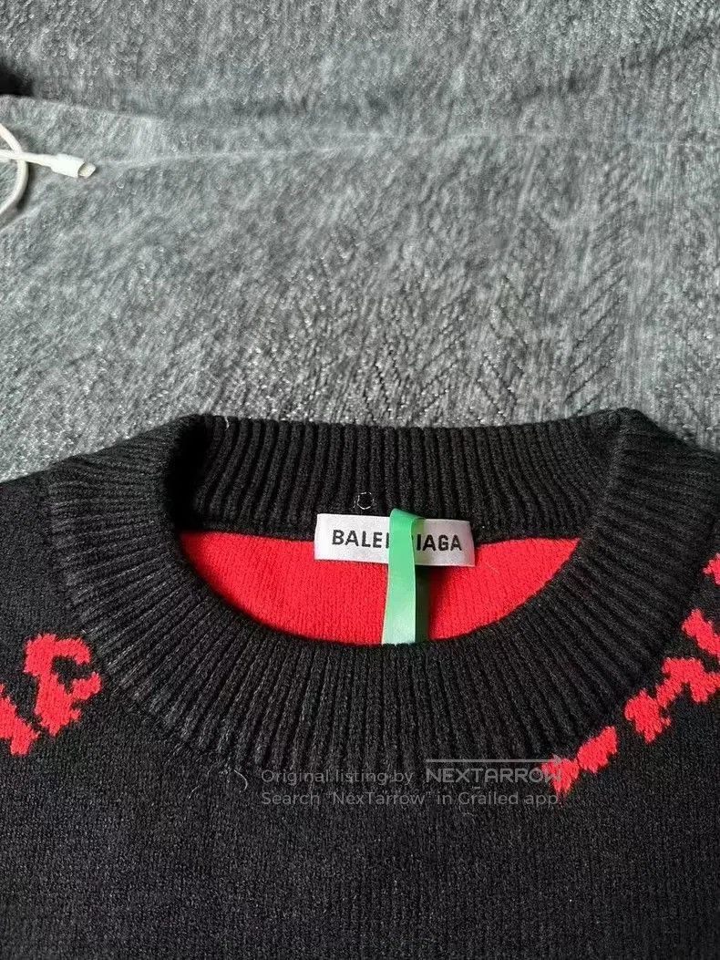 Balenciaga Balenciaga Logo Barrage Sweater. Size US S / EU 44-46 / 1 - 3 Thumbnail