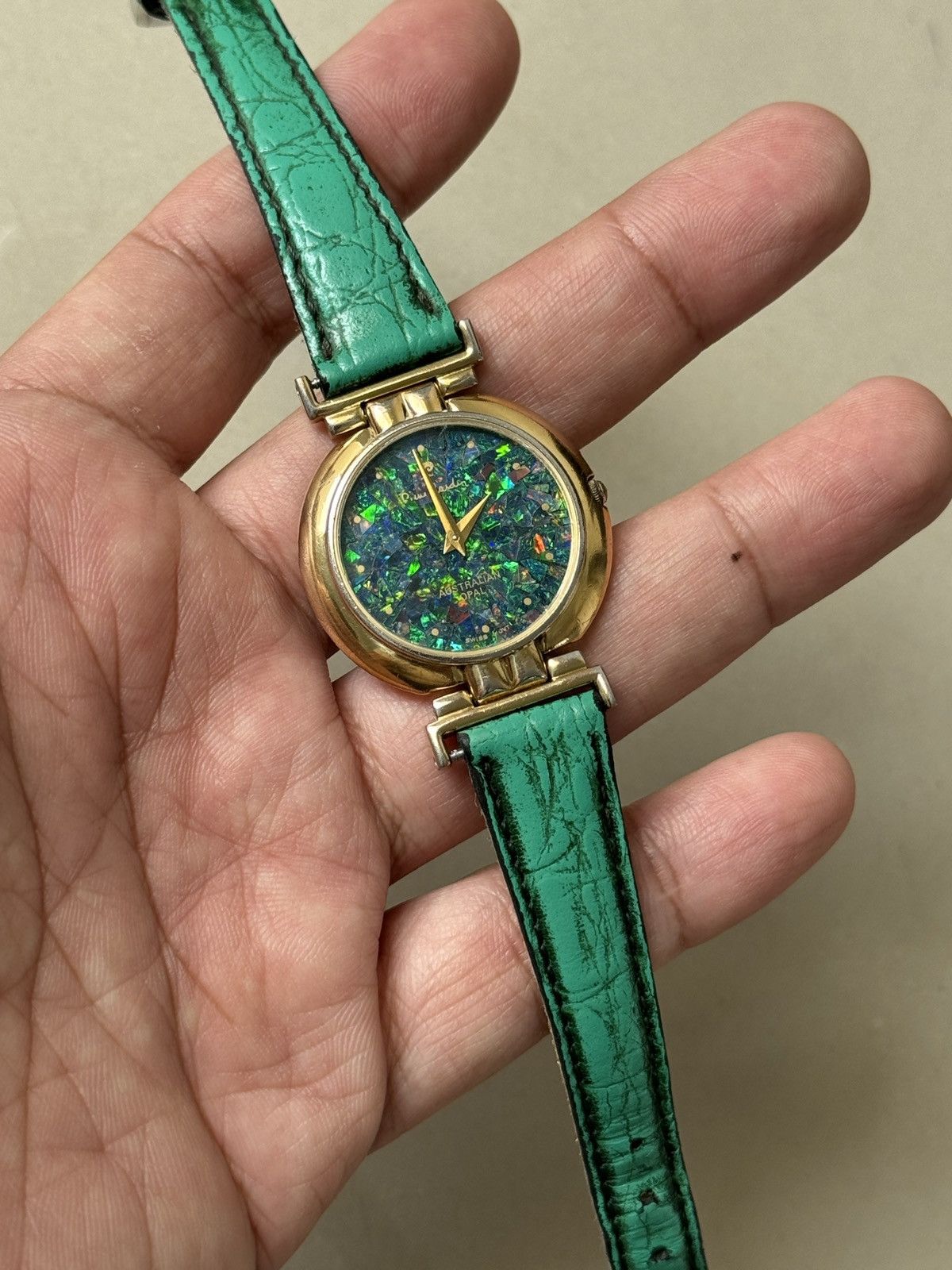 Jewelry Vintage Watches VINTAGE PIERRE CARDIN AUSTRALIAN OPAL STONE DIAL WATCH RARE Grailed