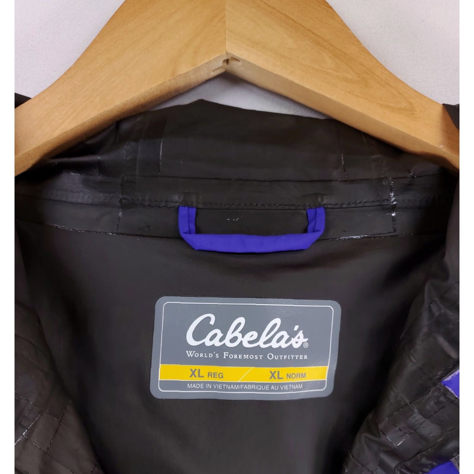 Vintage Cabela's Hooded Windbreaker Jacket GTX Purple Mens XL Size US XL / EU 56 / 4 - 3 Thumbnail
