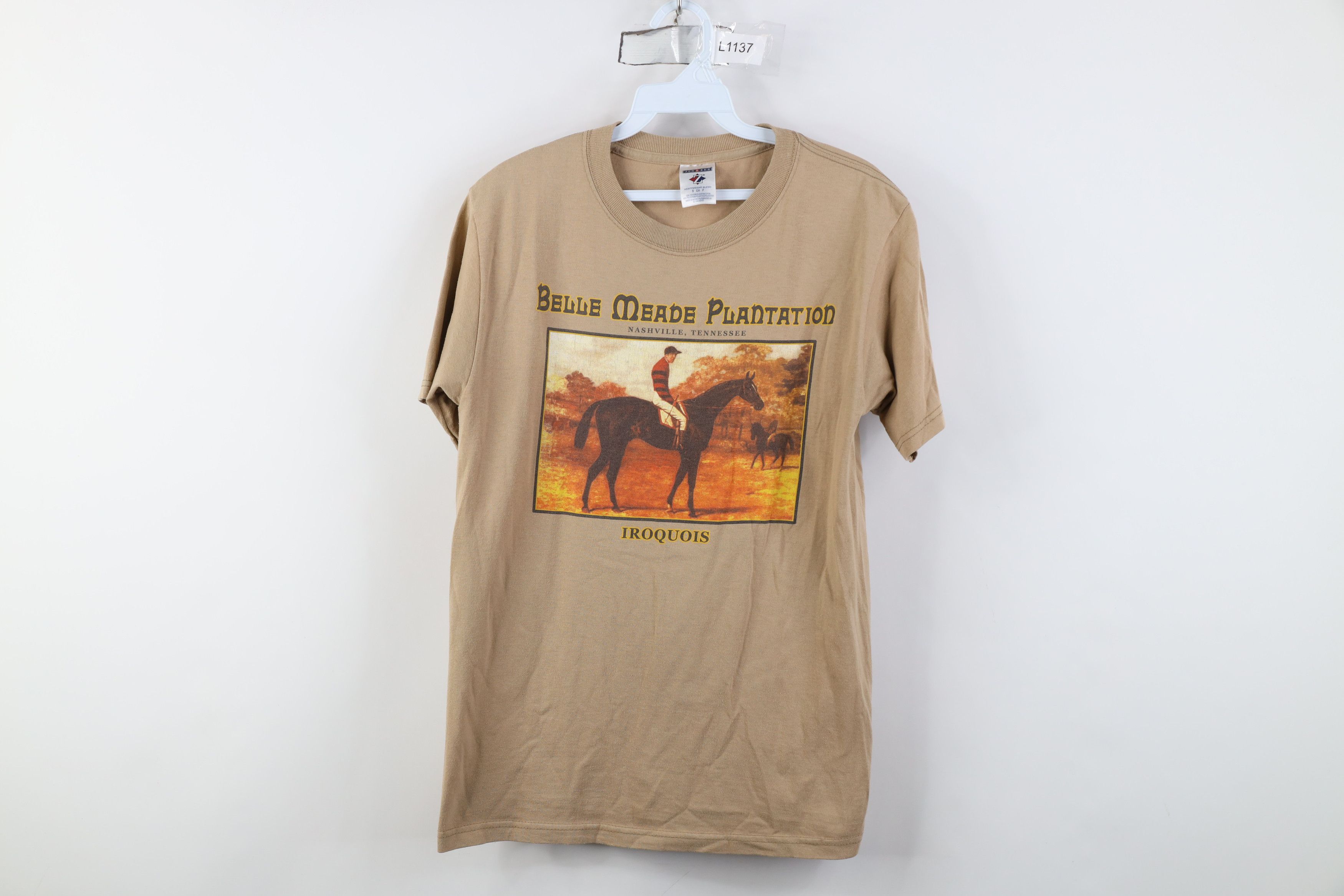 Vintage Vintage Belle Meade Plantation Iroquois Horse T-Shirt Size US S / EU 44-46 / 1 - 1 Thumbnail