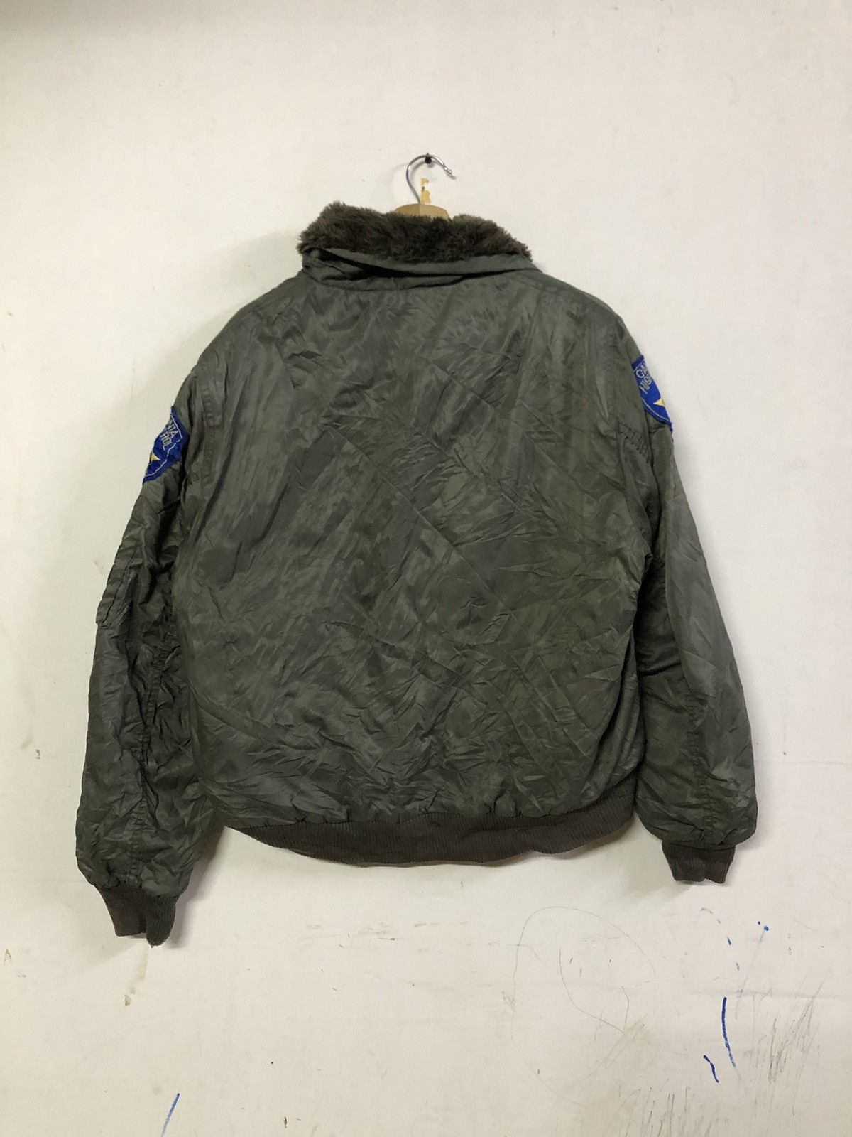 Japanese Brand Vintage Bomber Jacket reversible Double Pockets 90’s Size US L / EU 52-54 / 3 - 9 Thumbnail